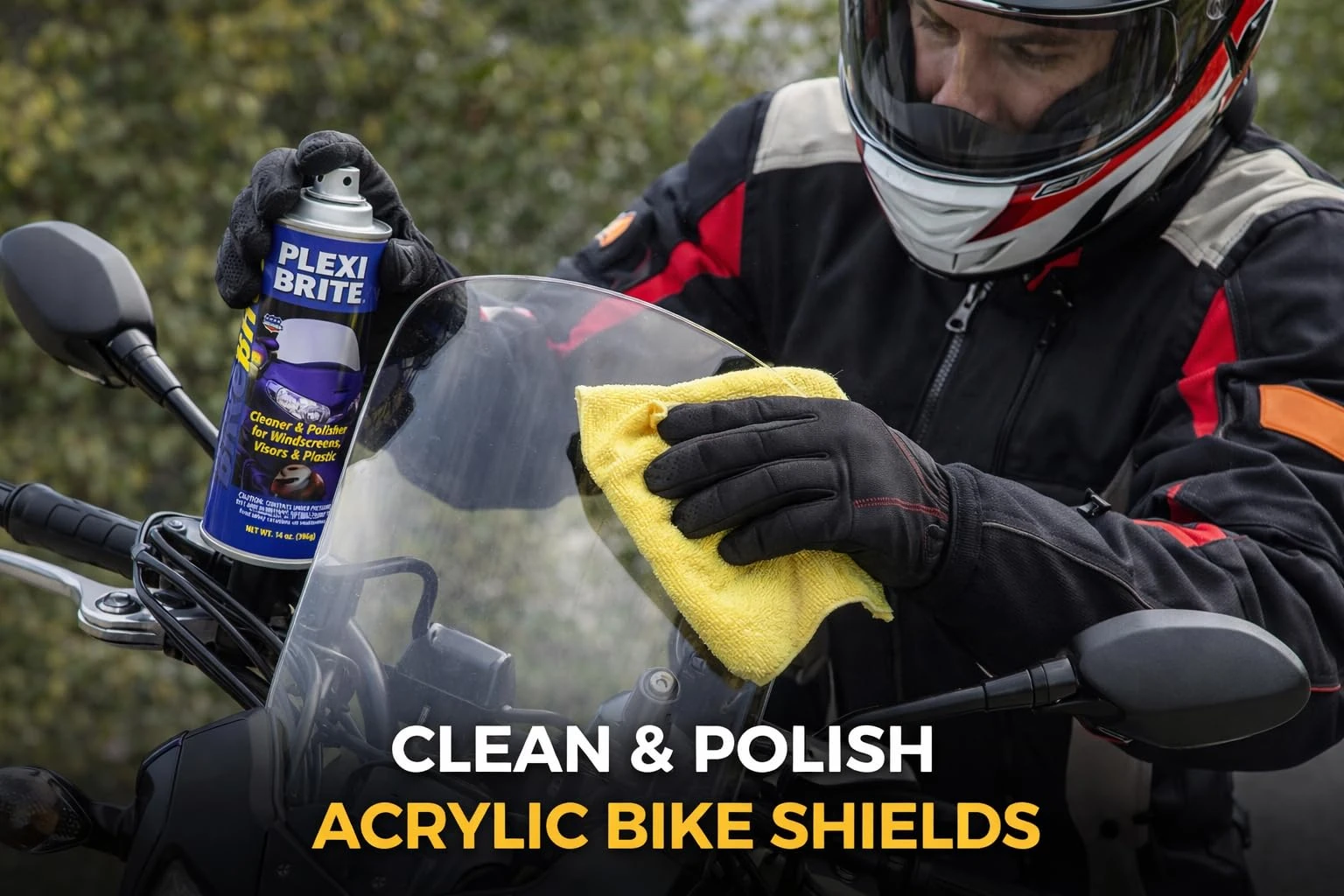 Bike Brite MC69000 Clear Plastic Cleaner/Polisher, 14 fl. oz. product photo, view 7 of 17