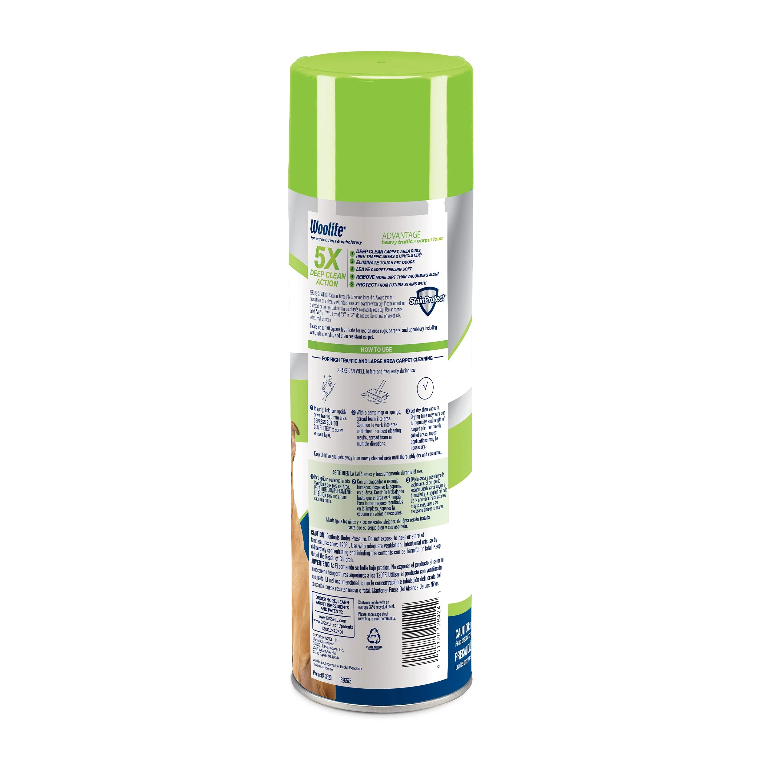 Bissell Woolite Advantage Heavy Traffic Carpet Foam 4 Pack, 3320 product image 4