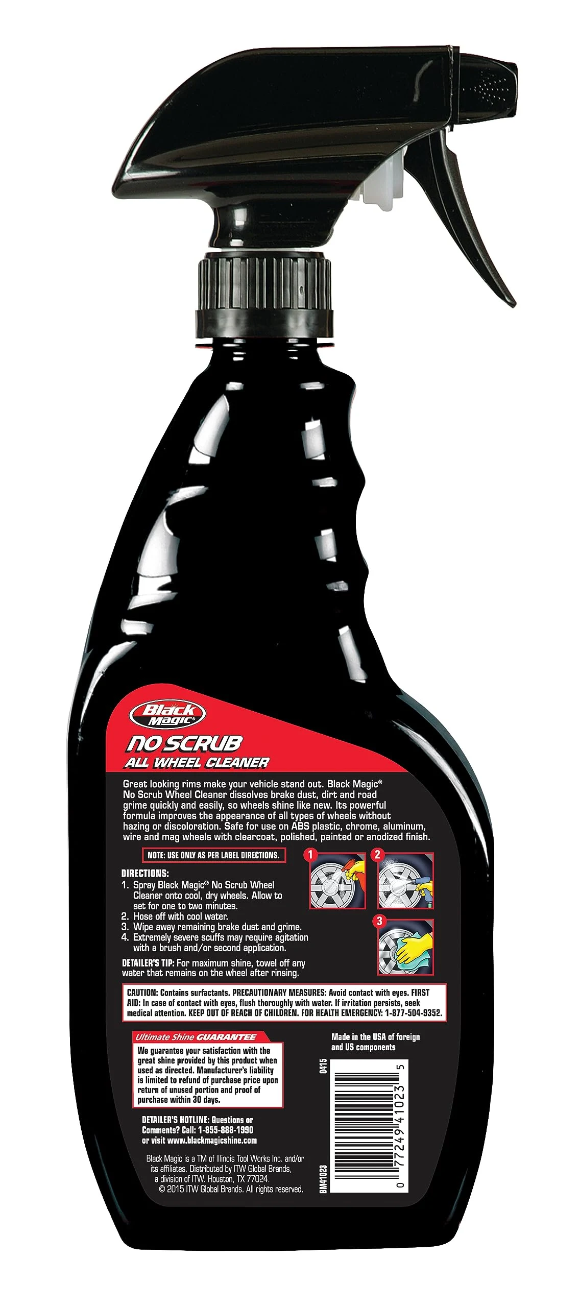 Black Magic 120218 No Scrub All Wheel Cleaner, 23 oz. (Pack of 2) - No Scrubbing Needed, Just Apply, Hose Off and Wipe for Cl product image 2