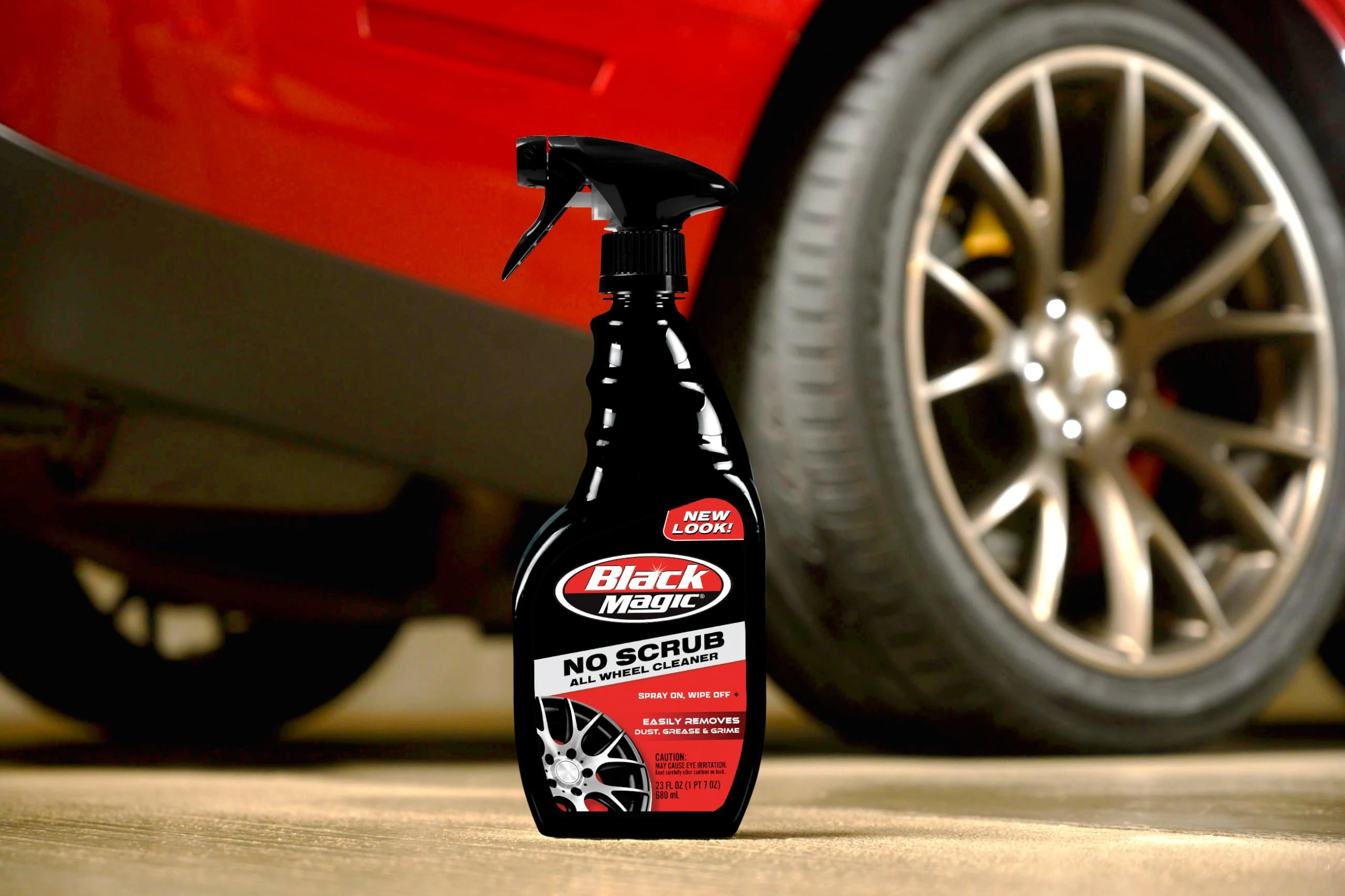 Black Magic 120218 No Scrub All Wheel Cleaner, 23 oz. (Pack of 2) - No Scrubbing Needed, Just Apply, Hose Off and Wipe for Cl product photo, view 6 of 13