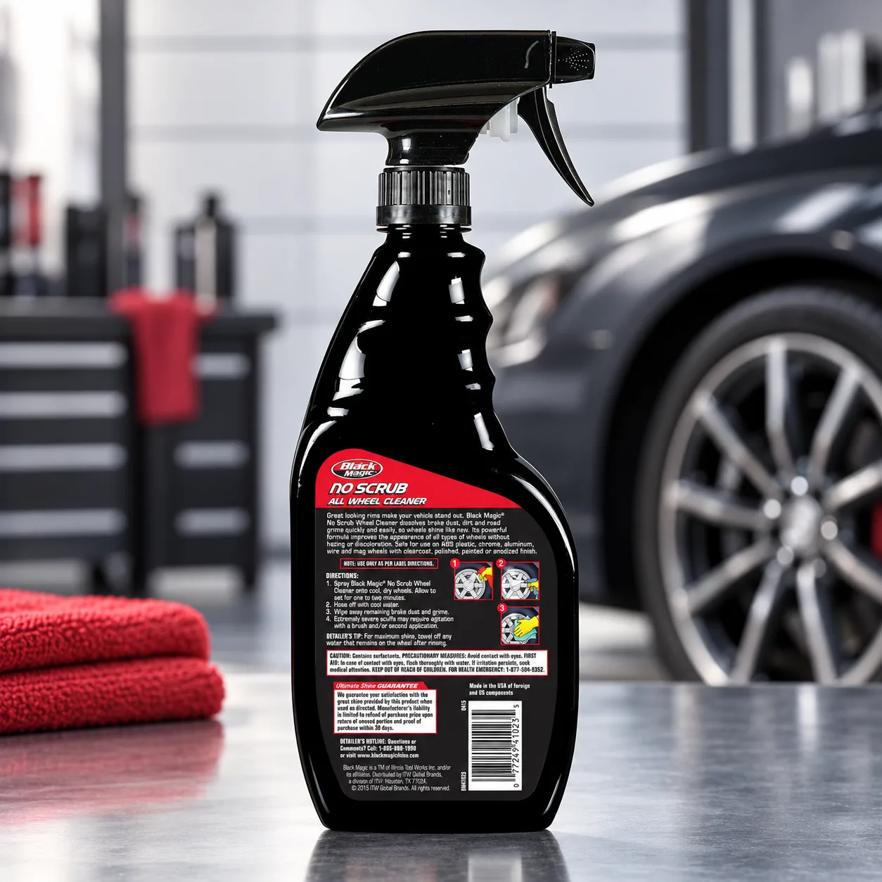 Black Magic 120218 No Scrub All Wheel Cleaner, 23 oz. (Pack of 2) - No Scrubbing Needed, Just Apply, Hose Off and Wipe for Cl product photo, view 8 of 13