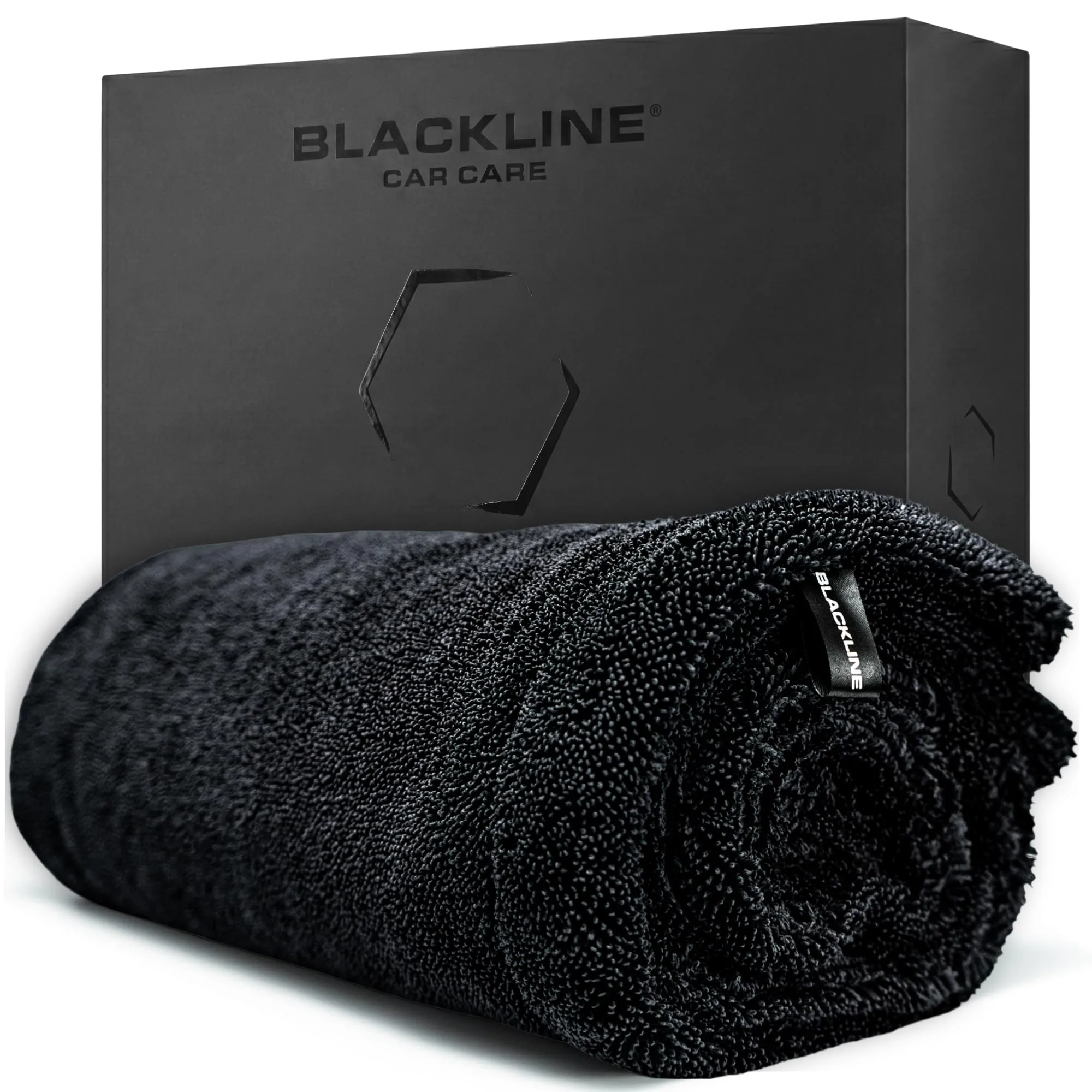 Blackline Microfiber Car Drying Towel 24"x36", 1300GSM Twisted Loop | Twisted Loop microfiber dries your car in one pass-1300 product photo, view 10 of 15