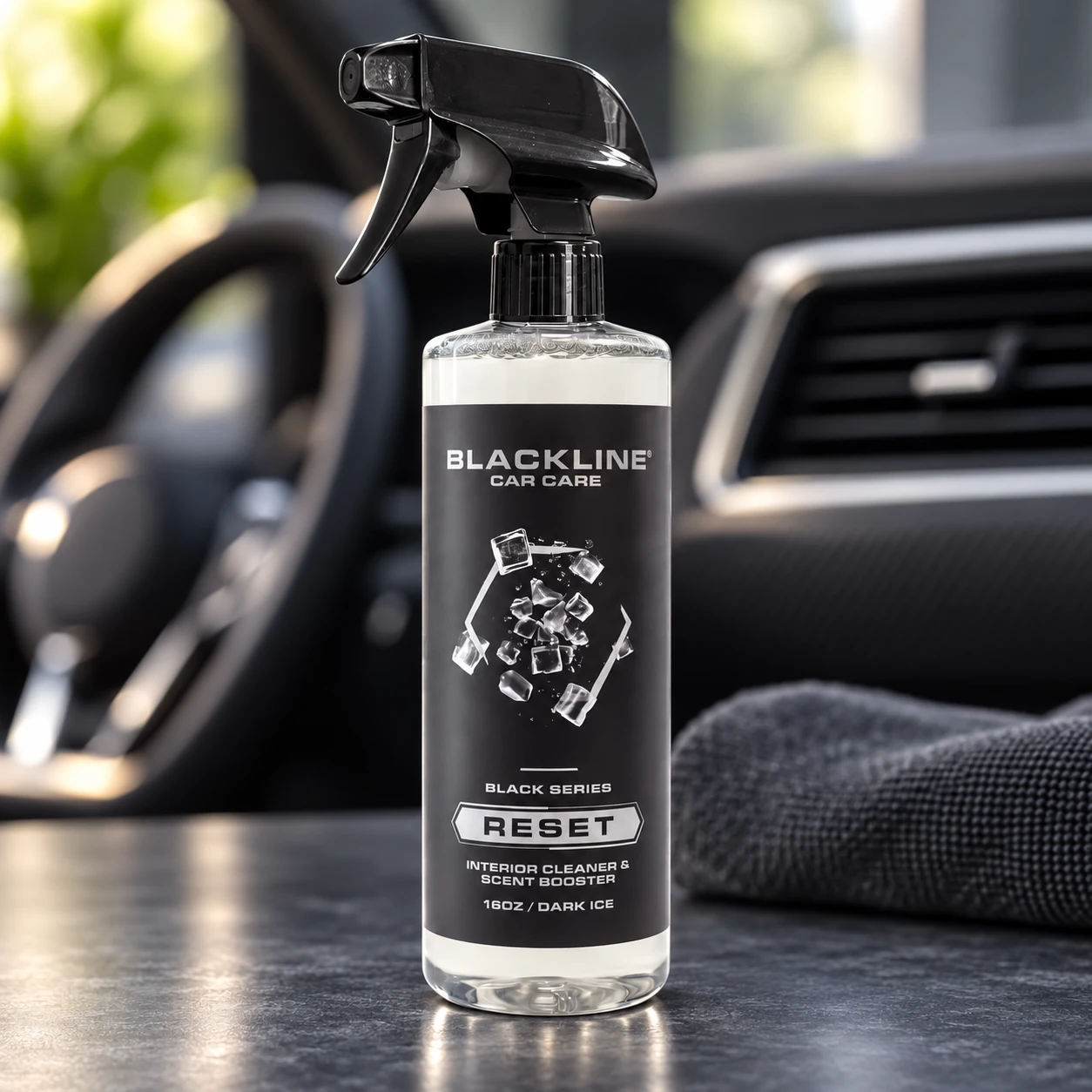 Blackline Reset Interior Car Cleaner & Deodorizer Spray - Dark Ice | pH-neutral high-foam formula deep-cleans & deodorizes le product photo, view 1 of 15