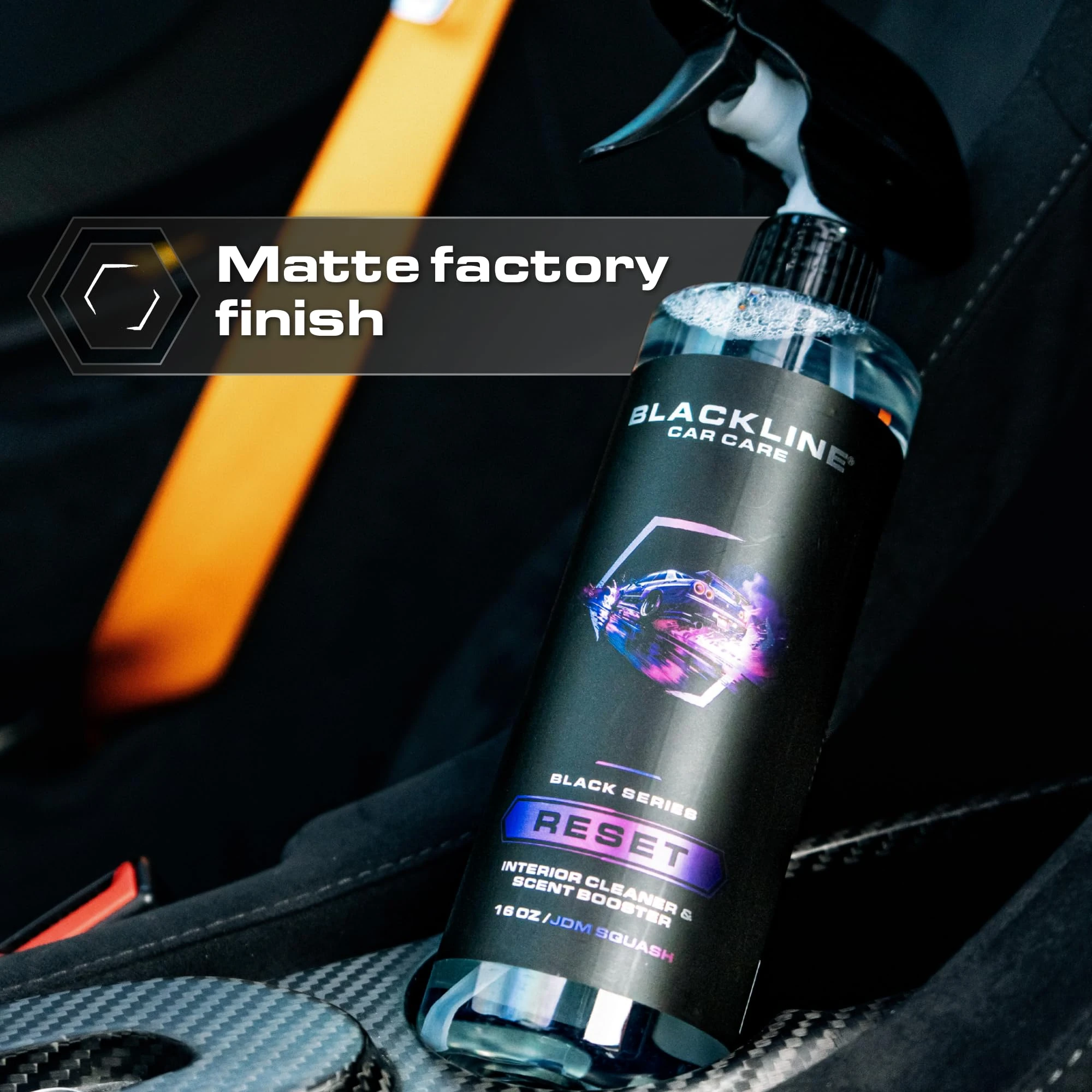 Blackline Reset Interior Car Cleaner & Deodorizer Spray - Dark Ice | pH-neutral high-foam formula deep-cleans & deodorizes le product photo, view 7 of 15