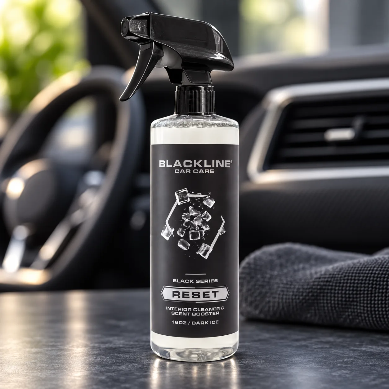 Blackline Reset Interior Car Cleaner & Deodorizer Spray - Dark Ice | pH-neutral high-foam formula deep-cleans & deodorizes le product photo, view 9 of 15