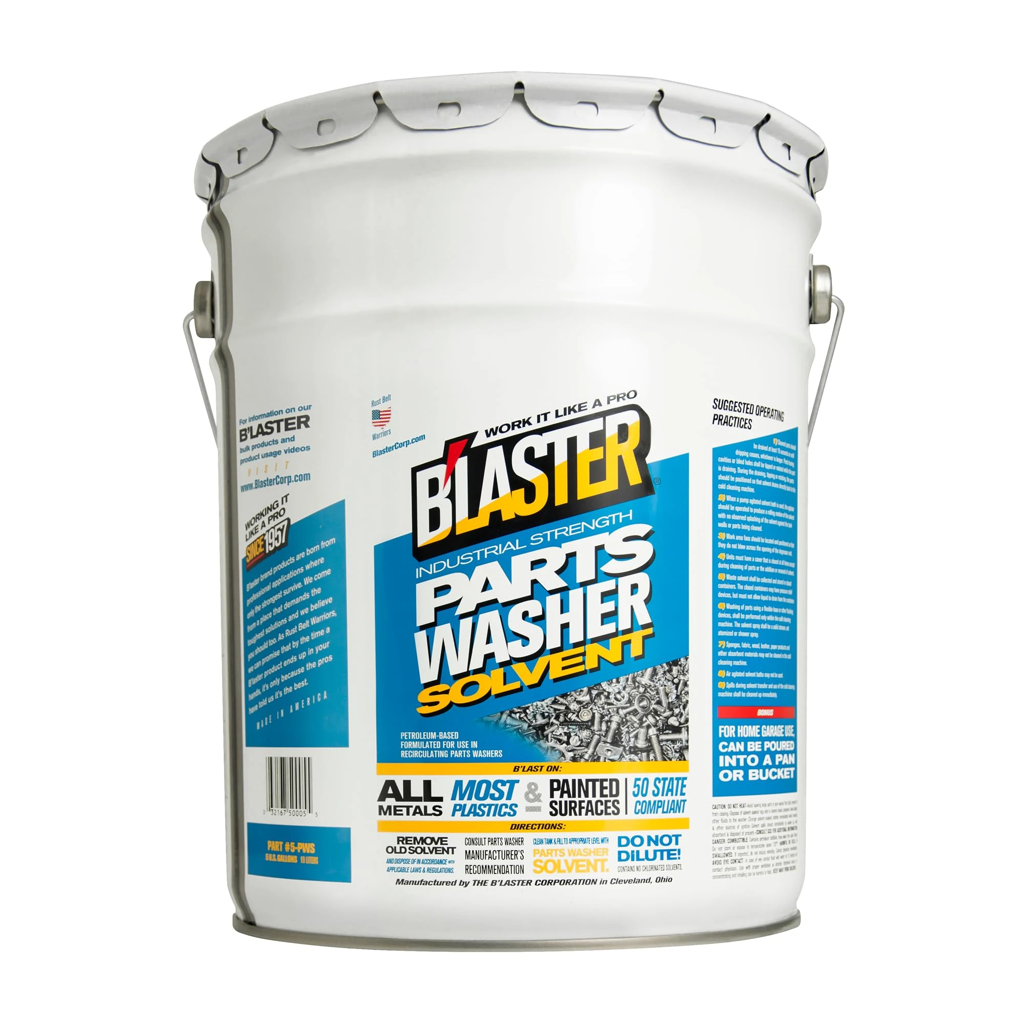 B’laster Parts Washer – Parts Cleaner Solvent – High Flashpoint Formula Cleans Oil, Grease & Grime, No Residue, Works on Meta product image 2