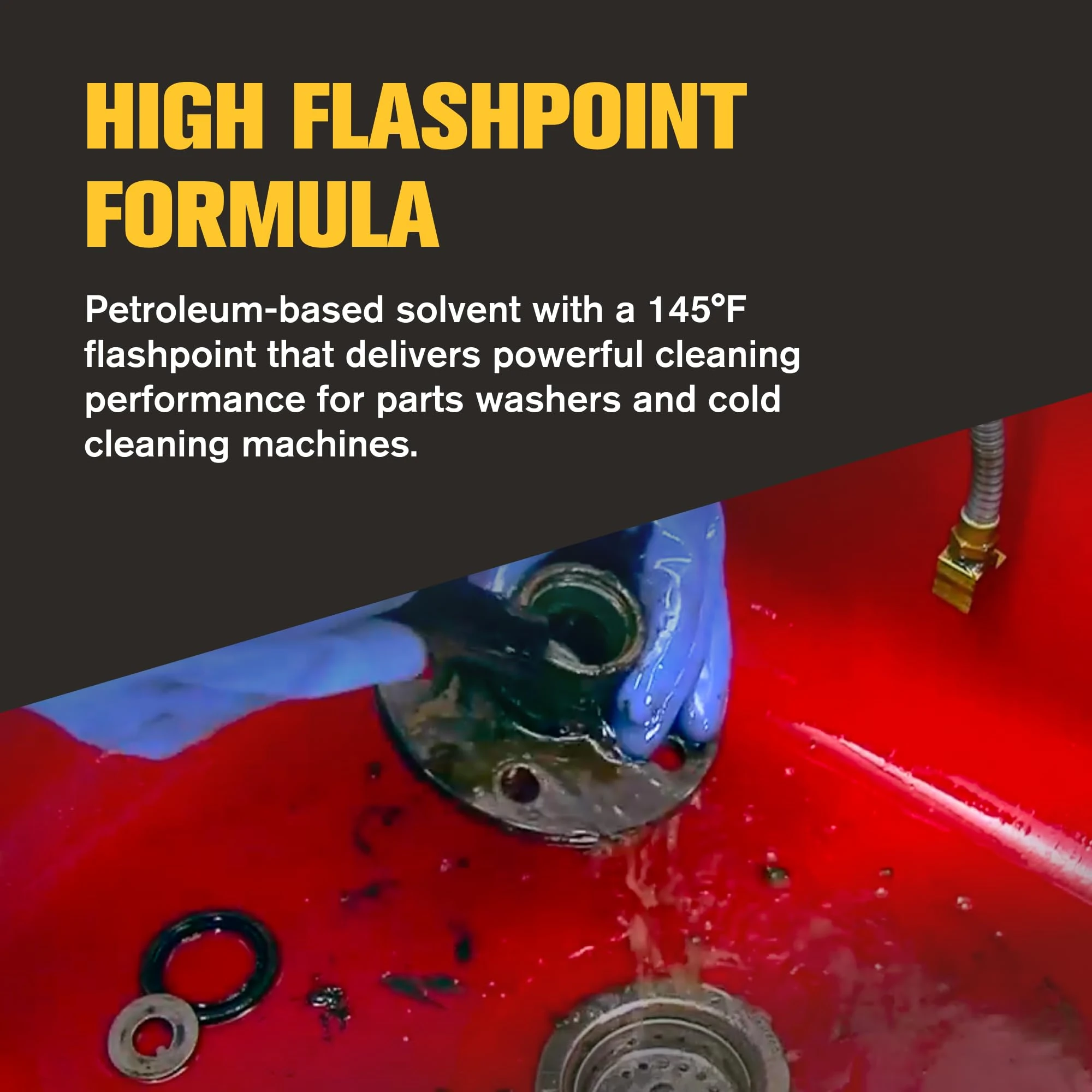 B’laster Parts Washer – Parts Cleaner Solvent – High Flashpoint Formula Cleans Oil, Grease & Grime, No Residue, Works on Meta product photo, view 6 of 18