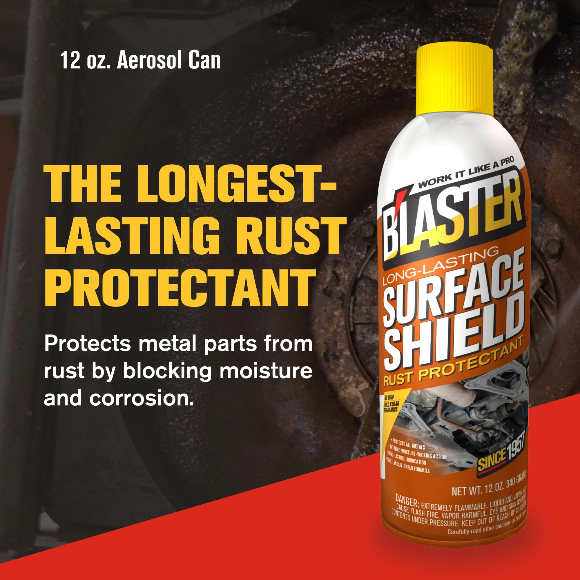 B’Laster Surface Shield Rust Prevention Spray – Lanolin Undercoating Spray for Vehicles, Up to 2-Year Corrosion Protection, R product image 2