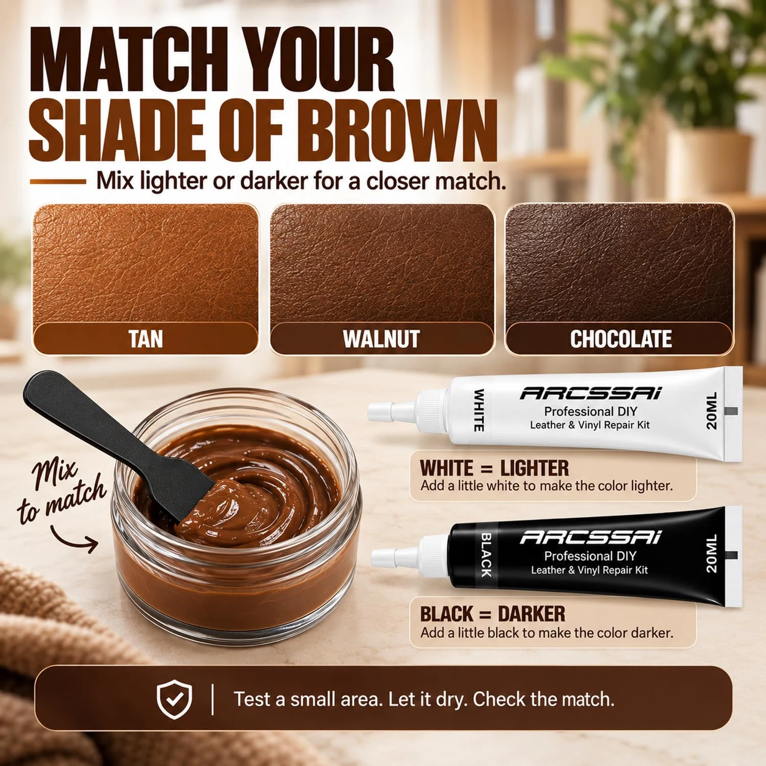 Brown Leather Repair Kit for Furniture & product view 4