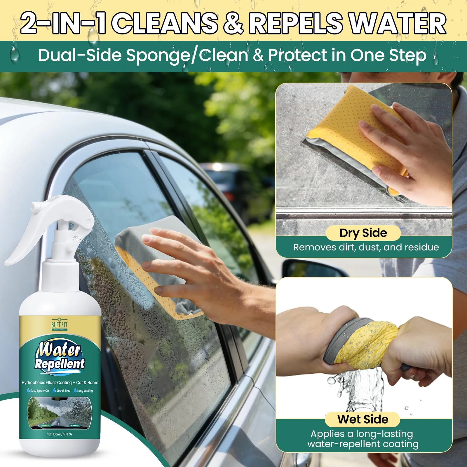 BUFFZIT Glass Water Repellent Spray product view 4