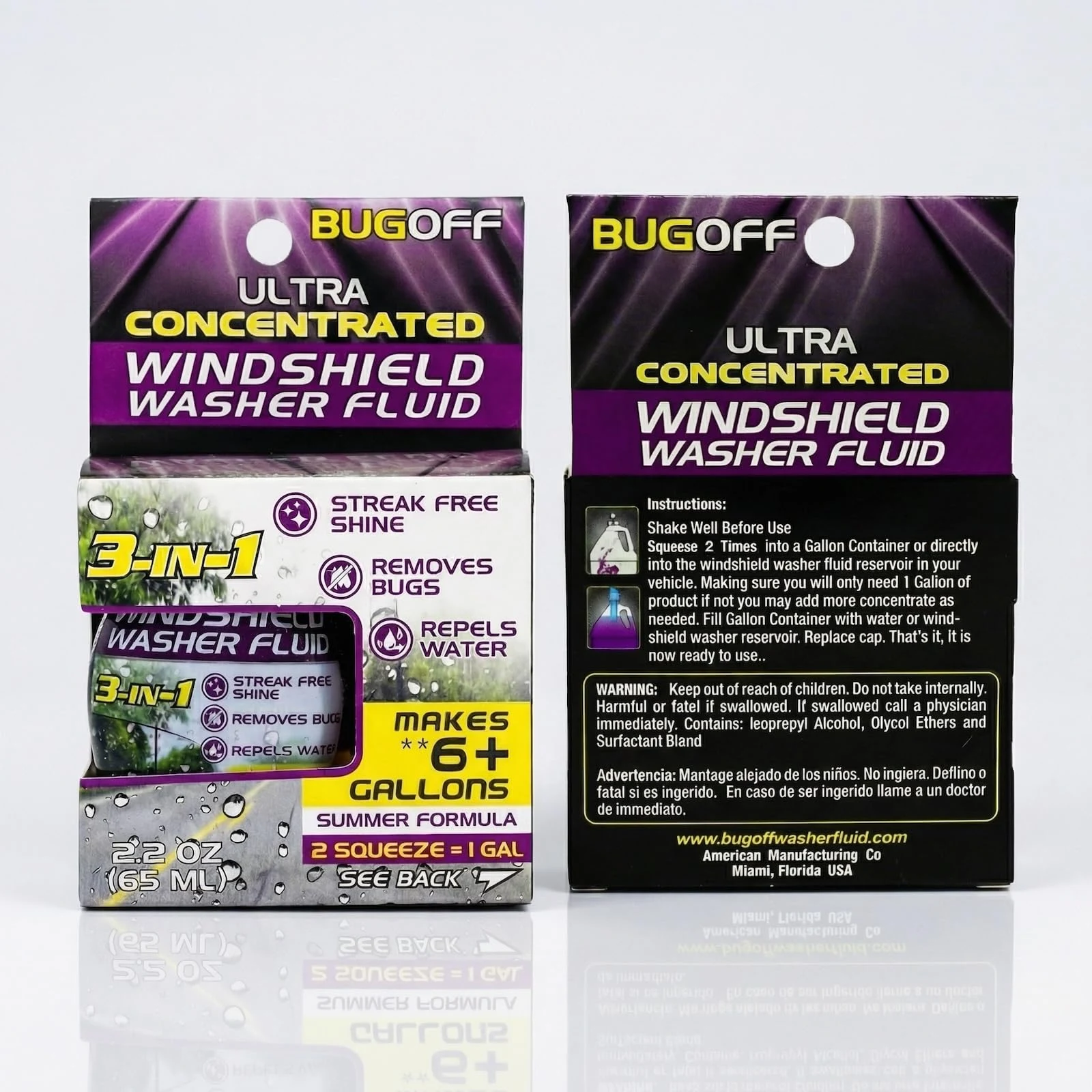 BUGOFF Windshield Washer Fluid Ultra-Concentrated product photo, view 5 of 7