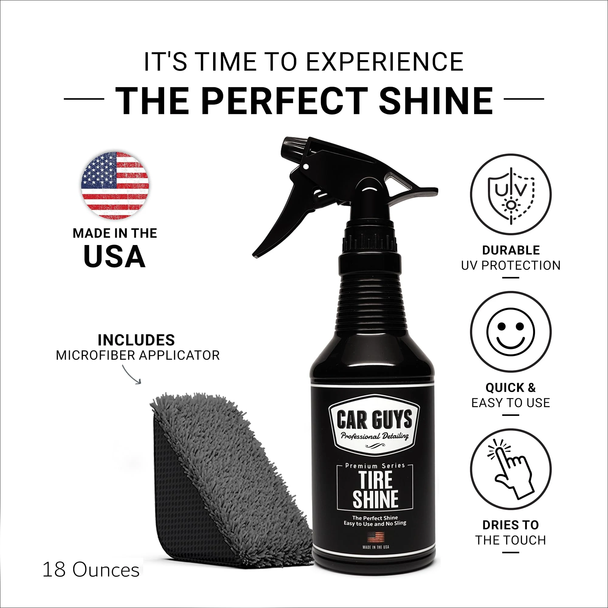 CAR GUYS Tire Shine Spray product photo, view 4 of 7