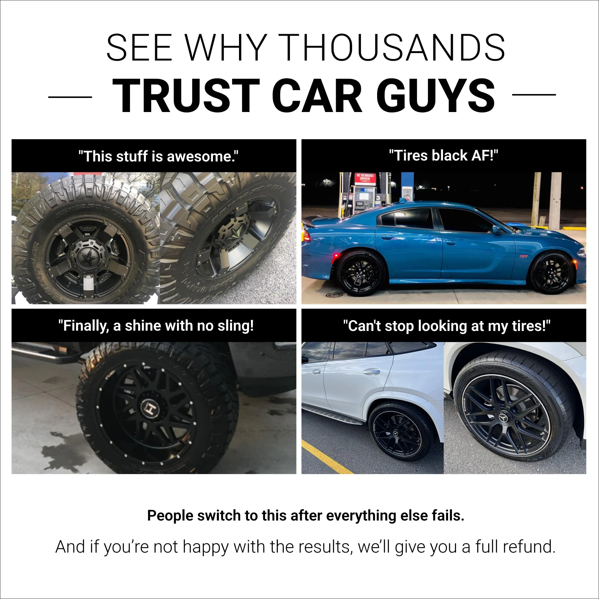 CAR GUYS Tire Shine Spray product photo, view 5 of 7
