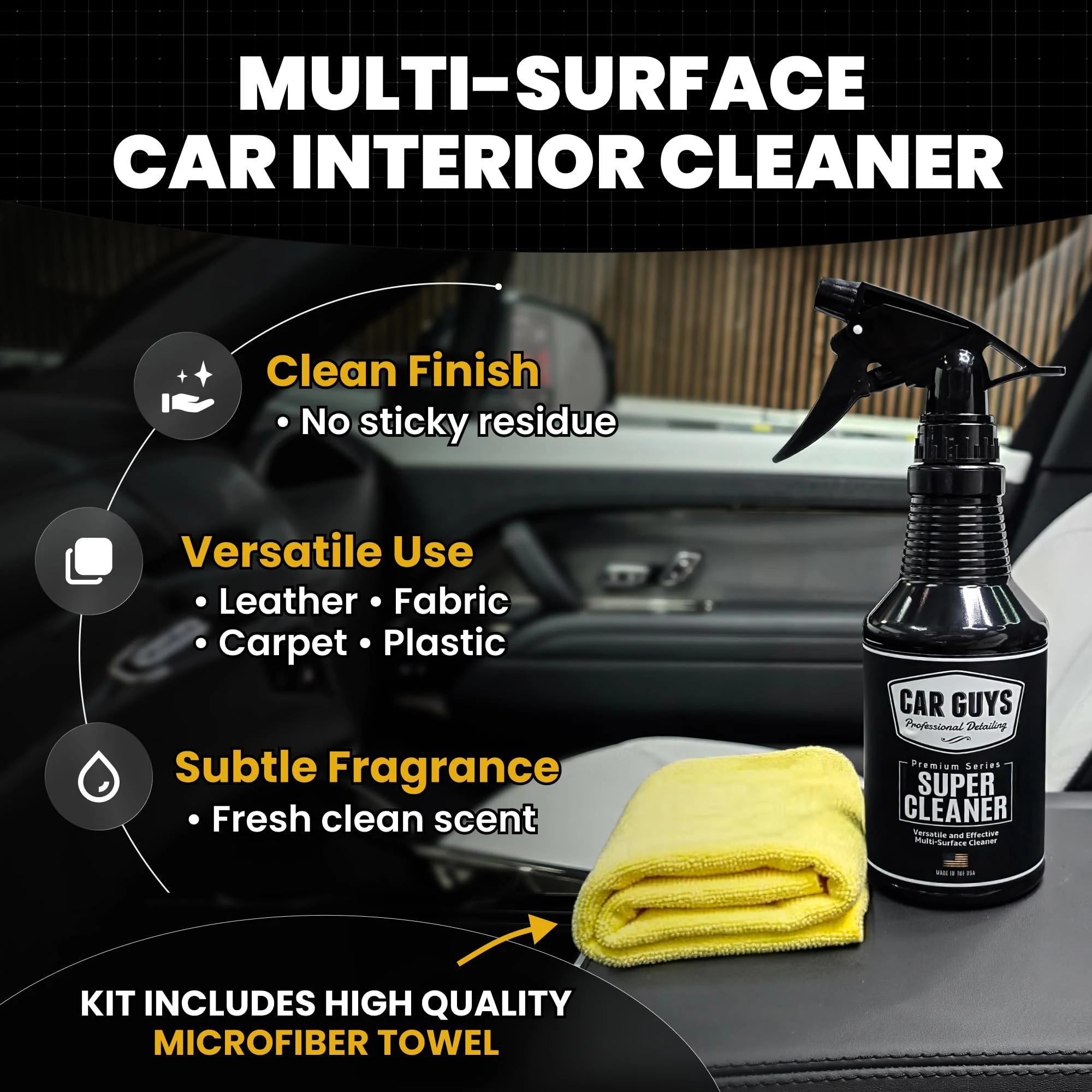 CarGuys Interior Car Cleaner for Tough Stains product view 4