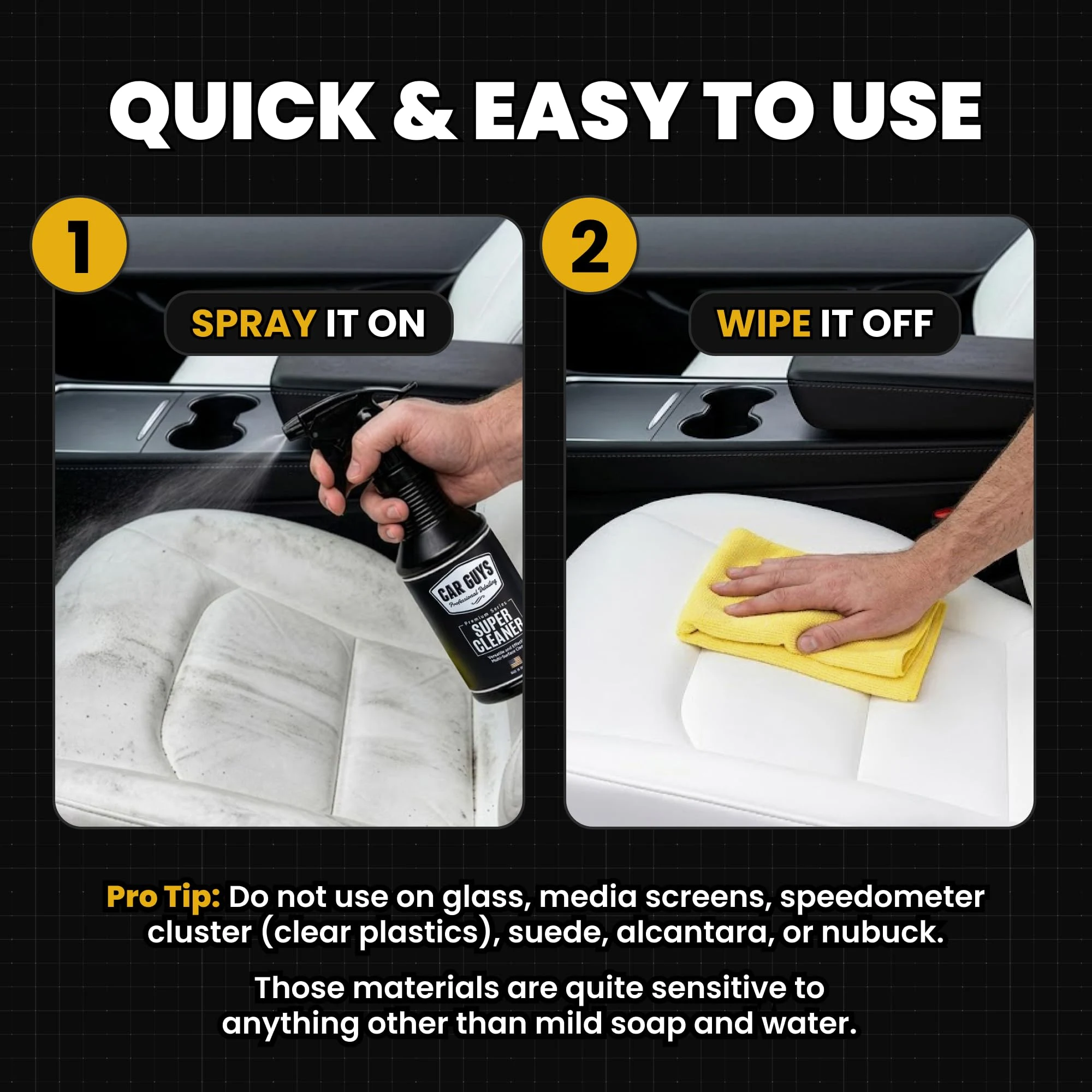 CarGuys Interior Car Cleaner for Tough Stains product photo, view 6 of 7