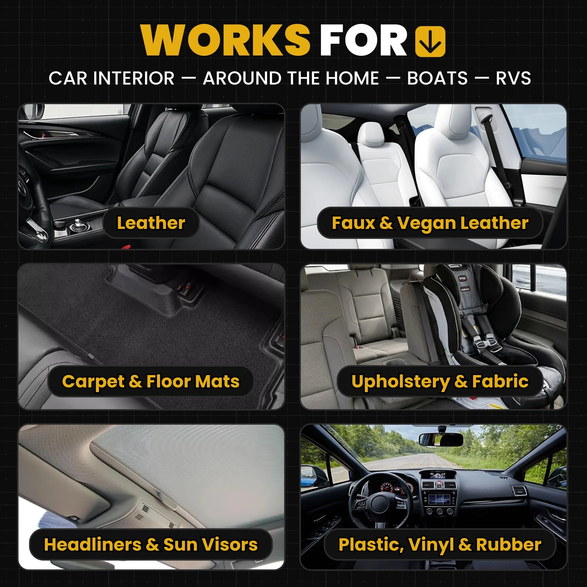 CarGuys Interior Car Cleaner for Tough Stains product photo, view 7 of 7
