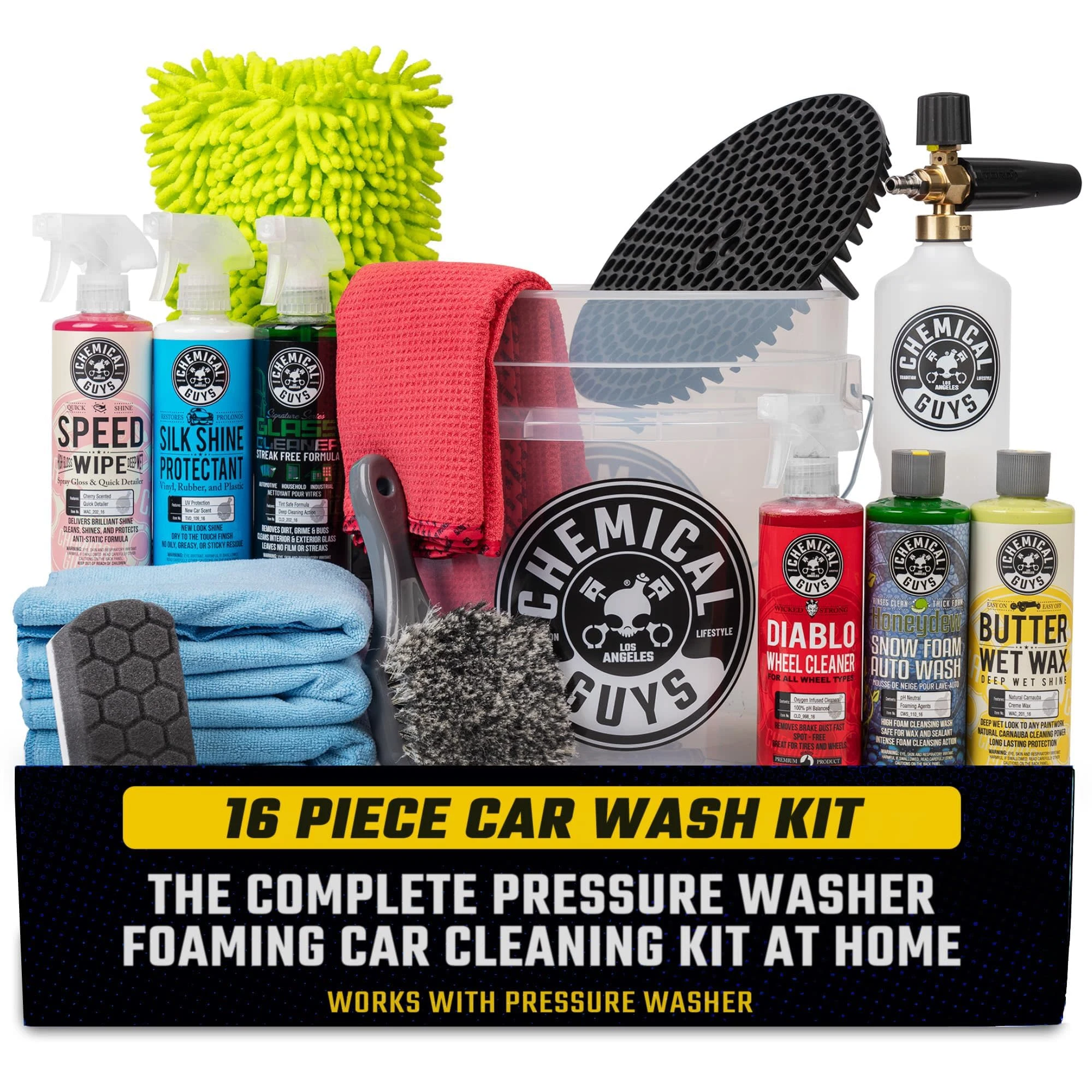 Chemical Guys, 16-Piece Arsenal Builder Car Wash Kit, Foam supplied product image