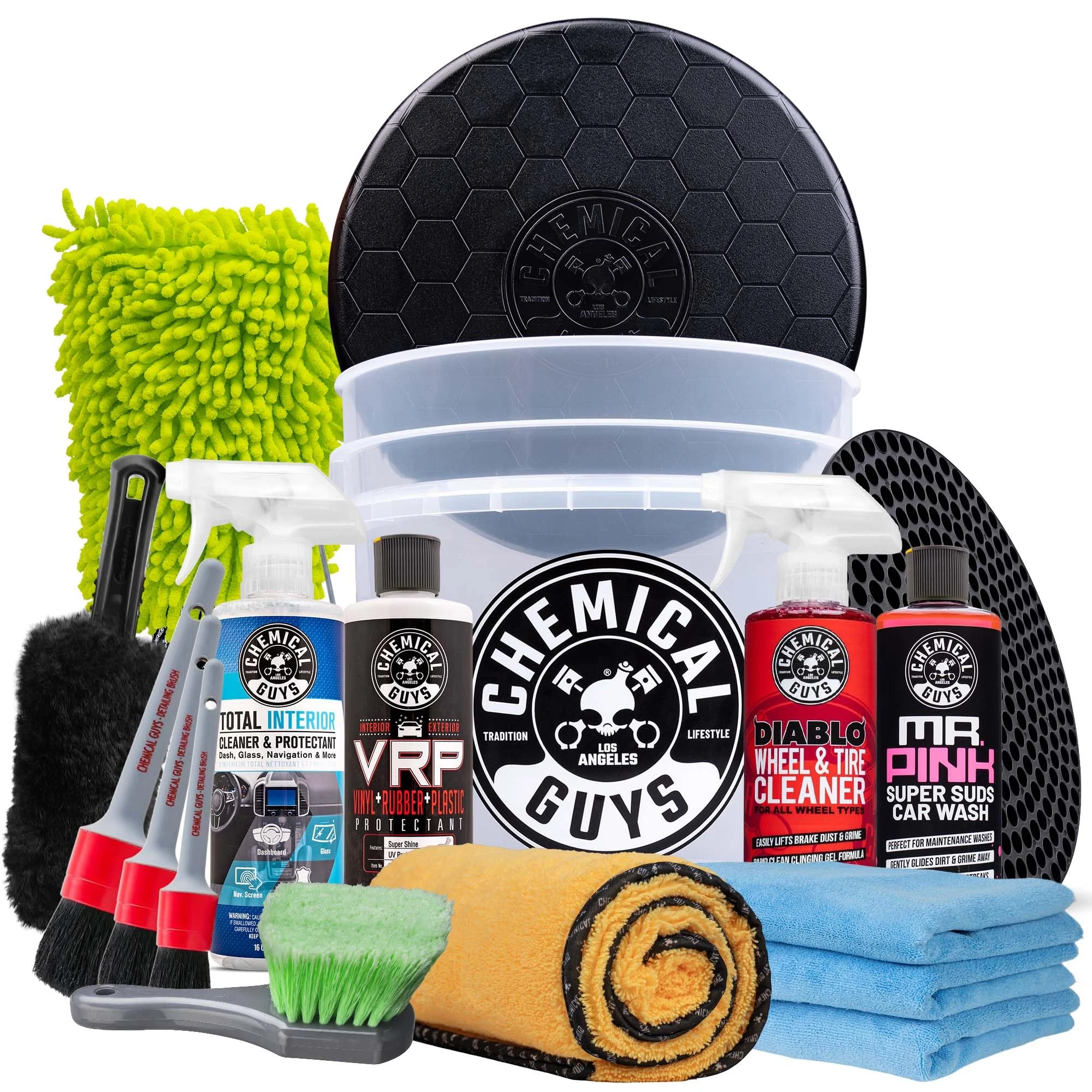 Chemical Guys 17-Piece Car Detailing Kit, Interior & Wheel supplied product image