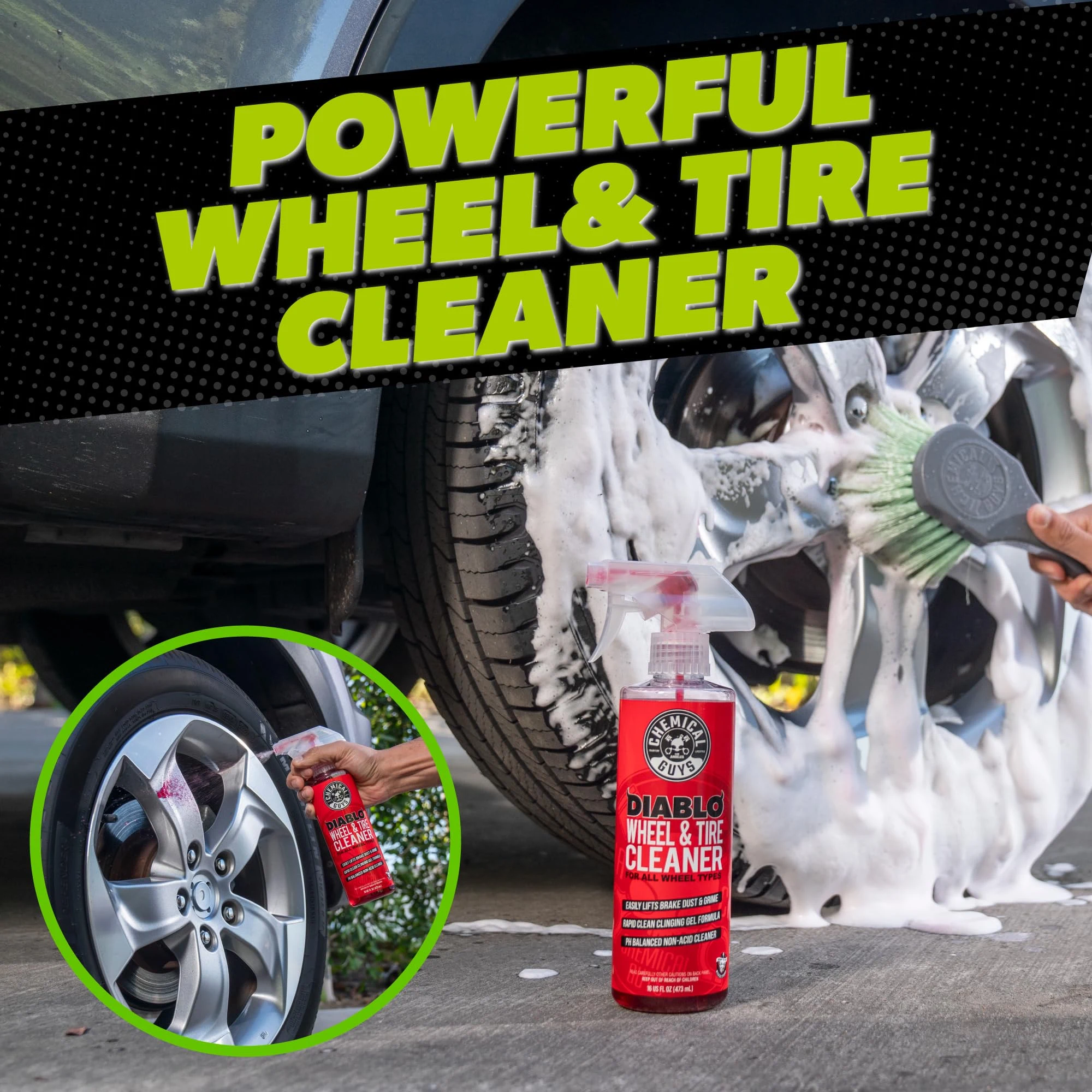 Chemical Guys 7-Piece Car Cleaning Kit, Wash, Wheel & Interior Cleaners product photo, view 5 of 6