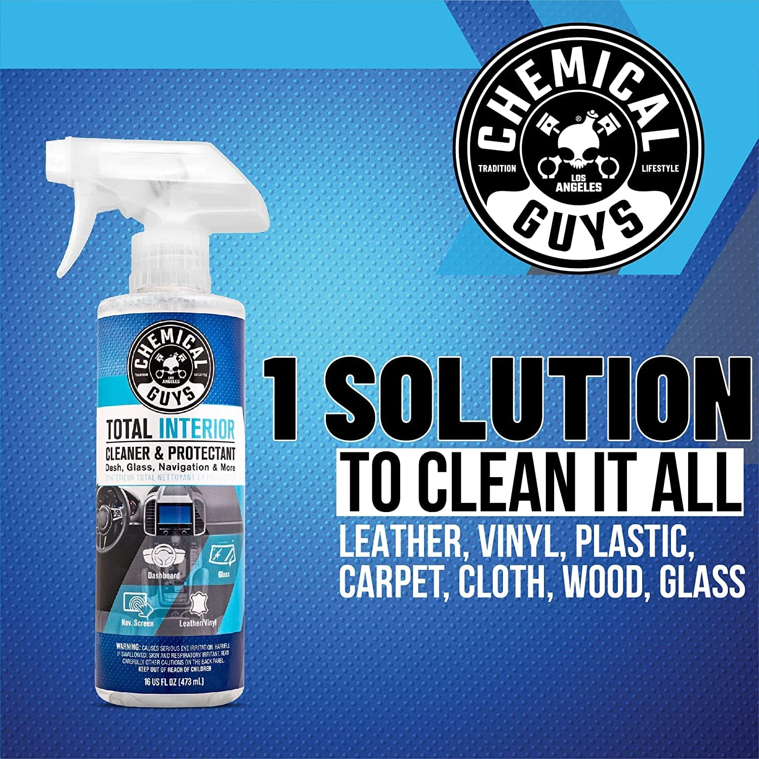 Chemical Guys, 9-Piece Interior Car Cleaning Kit, Cleaner supplied product image