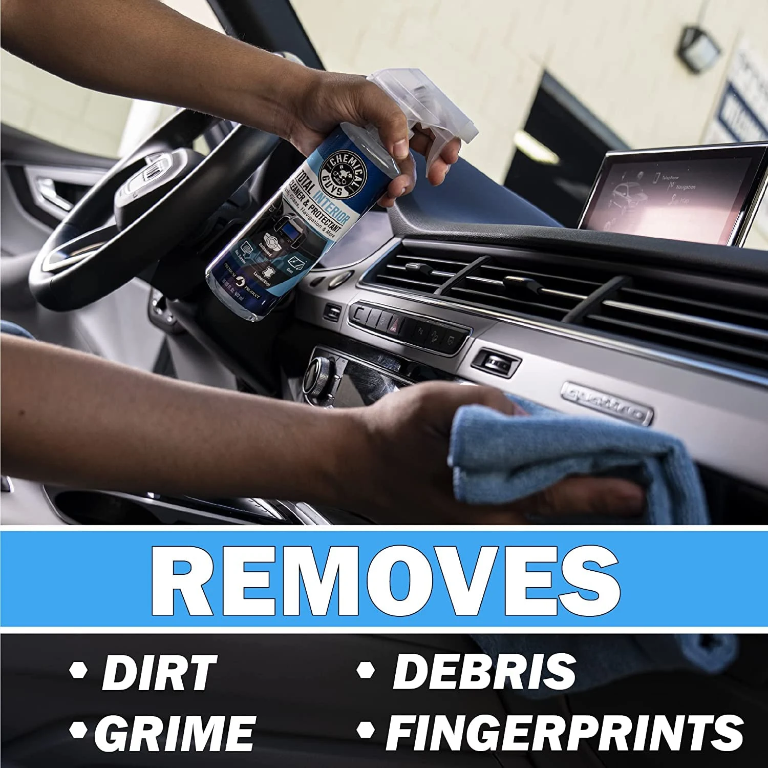 Chemical Guys 9-Piece Interior Car Cleaning Kit, Cleaner, Gel, Brushes product photo, view 3 of 7