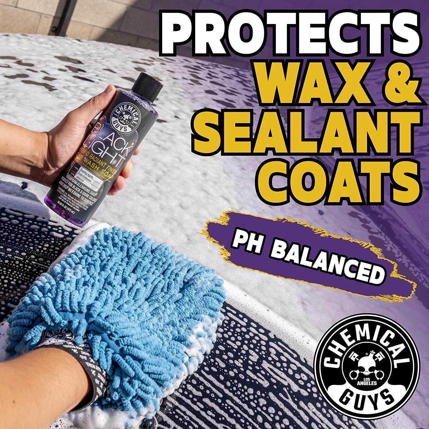 Chemical Guys Black Light Hybrid Radiant Finish Car Wash Soap, 2 x 16 oz product photo, view 5 of 7