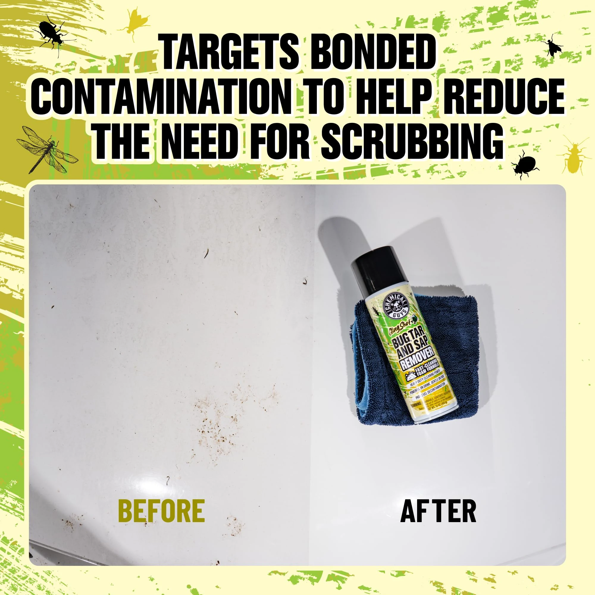 Chemical Guys Bug, Sap & Tar Remover, Fast-Acting Pre-Wash Spray, 15 oz product photo, view 5 of 8