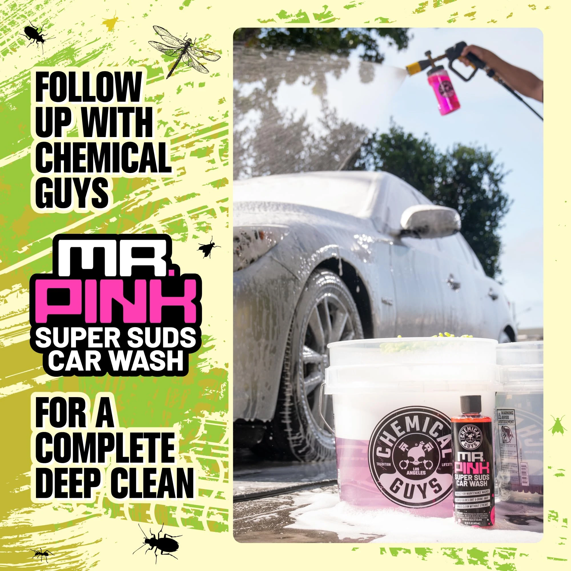 Chemical Guys Bug, Sap & Tar Remover, Fast-Acting Pre-Wash Spray, 15 oz product photo, view 8 of 8