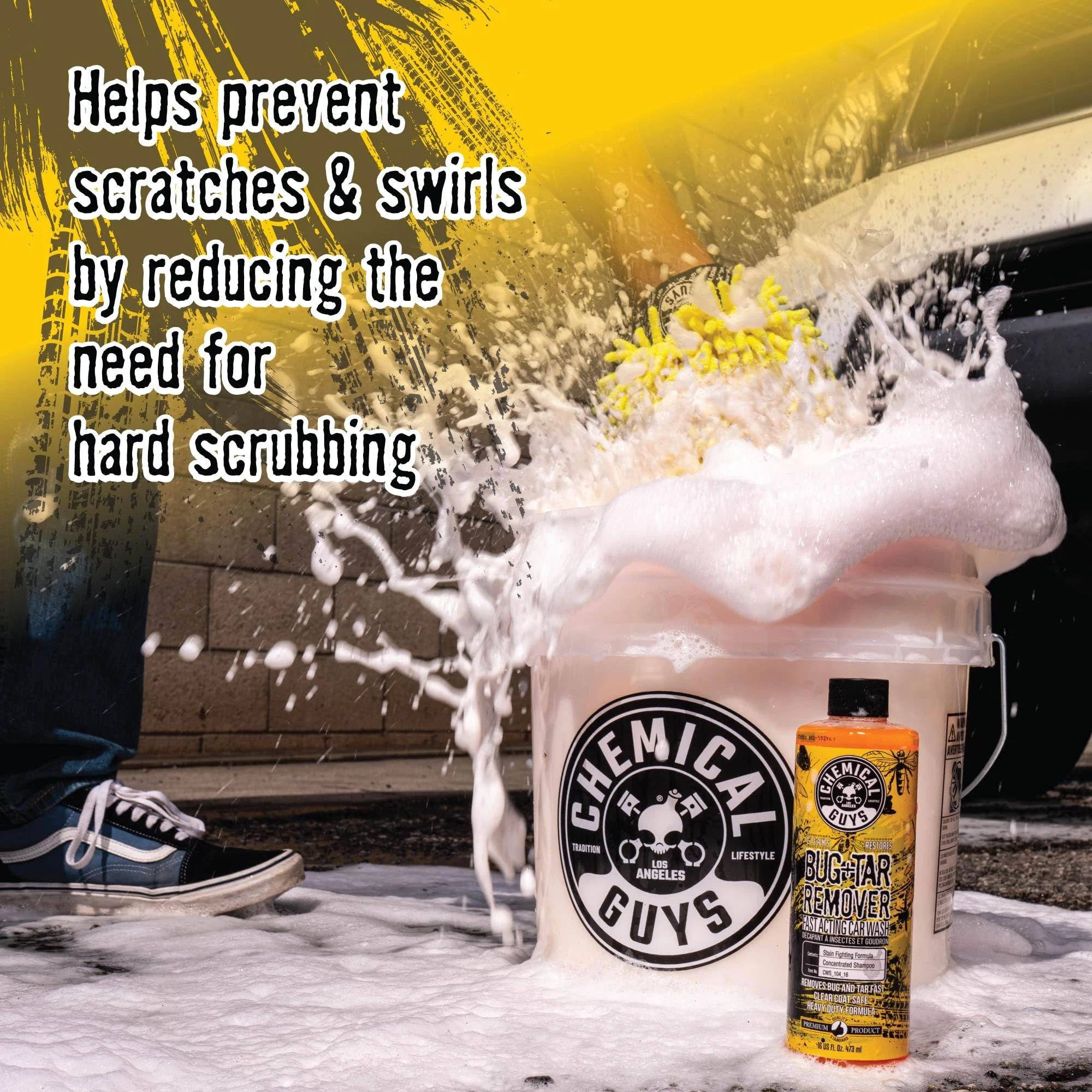 Chemical Guys Bug & Tar Remover, Fast-Acting Pre-Wash for Paint, 16 oz product photo, view 5 of 7