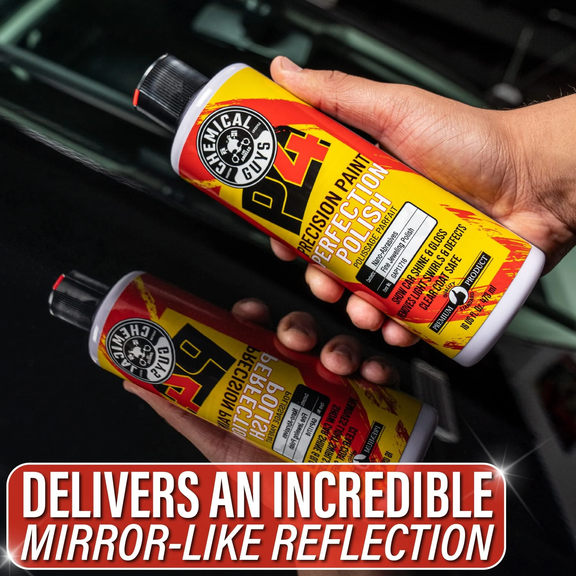 Chemical Guys C4 & P4 Compound & Polish Paint Correction Kit, 2 x 16 oz product photo, view 6 of 7
