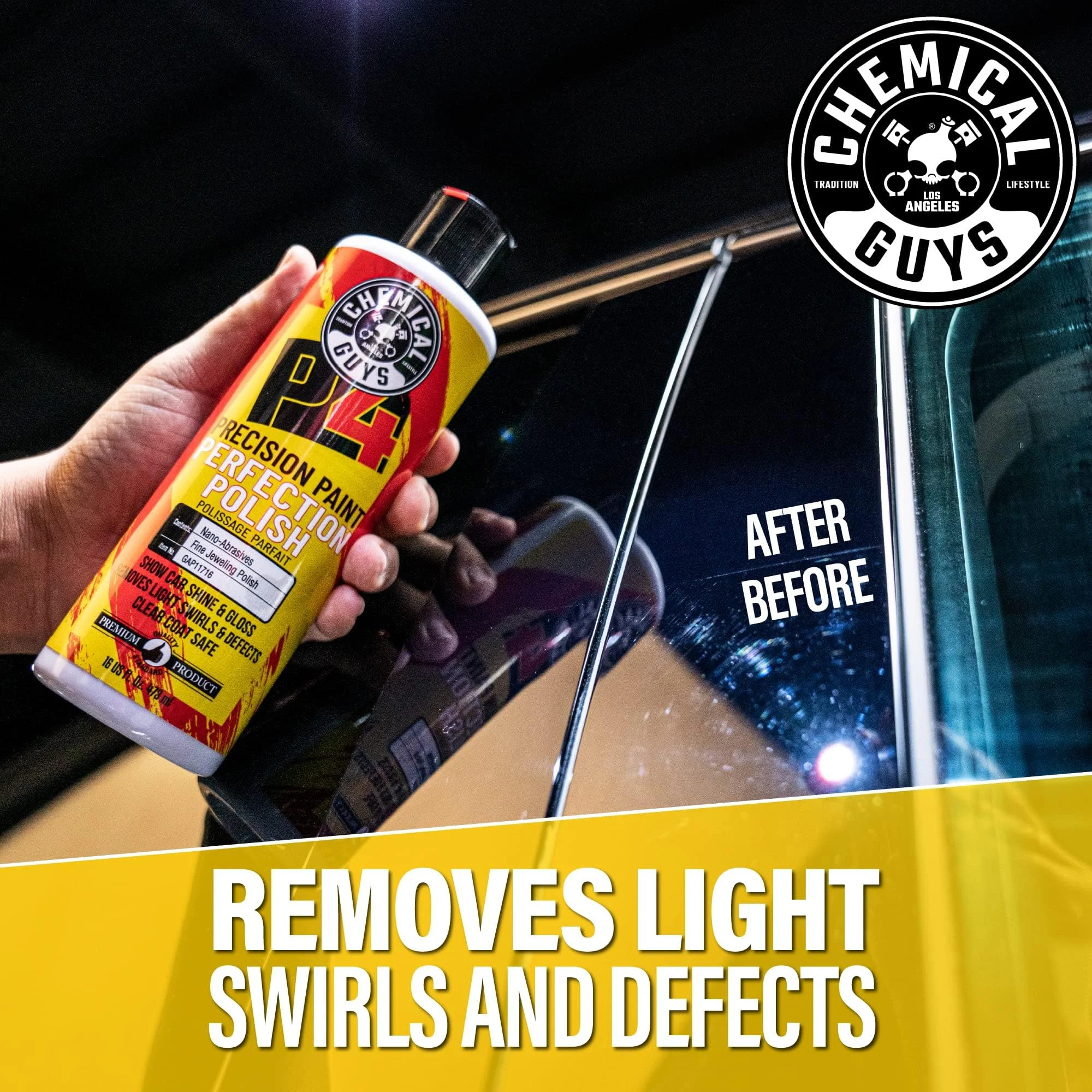Chemical Guys C4 & P4 Compound & Polish Paint Correction Kit, 2 x 16 oz product photo, view 7 of 7