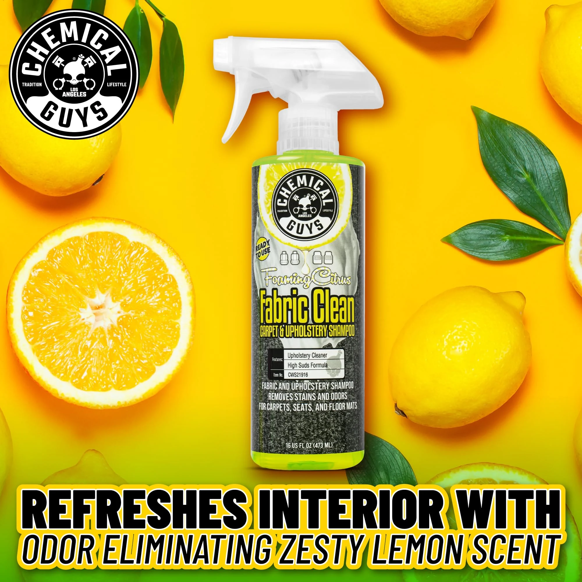 Chemical Guys, Citrus Fabric & Carpet Cleaner product view 3