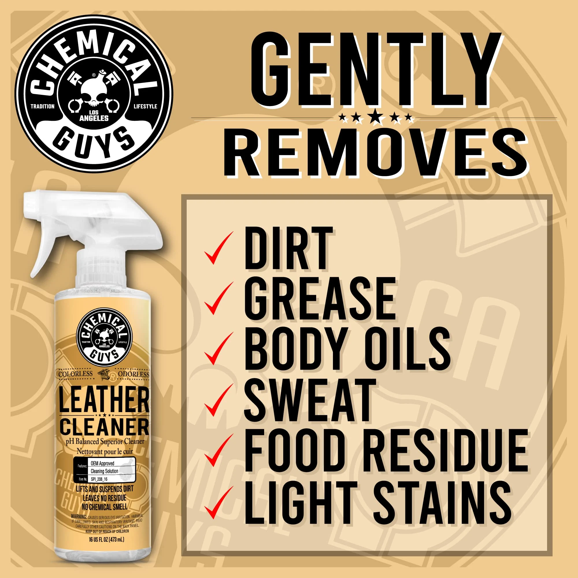 Chemical Guys, Colorless & Odorless Leather product view 3
