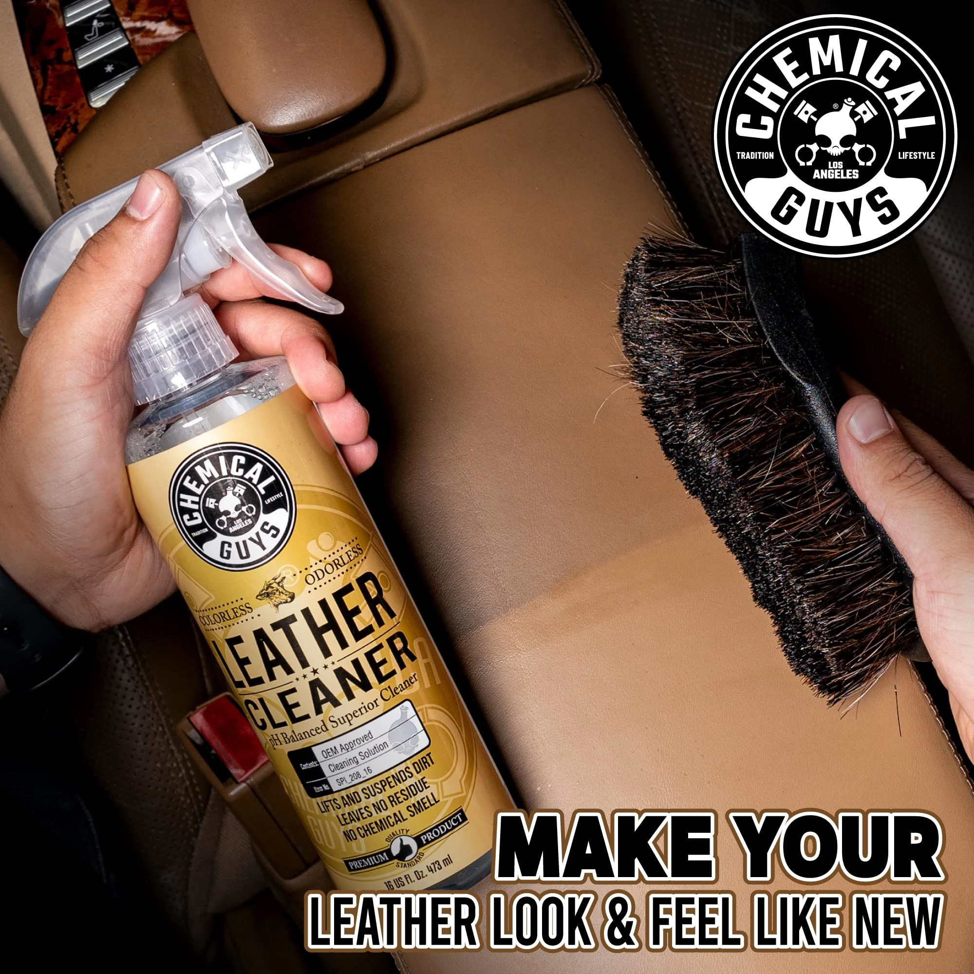 Chemical Guys, Colorless & Odorless Leather product view 4