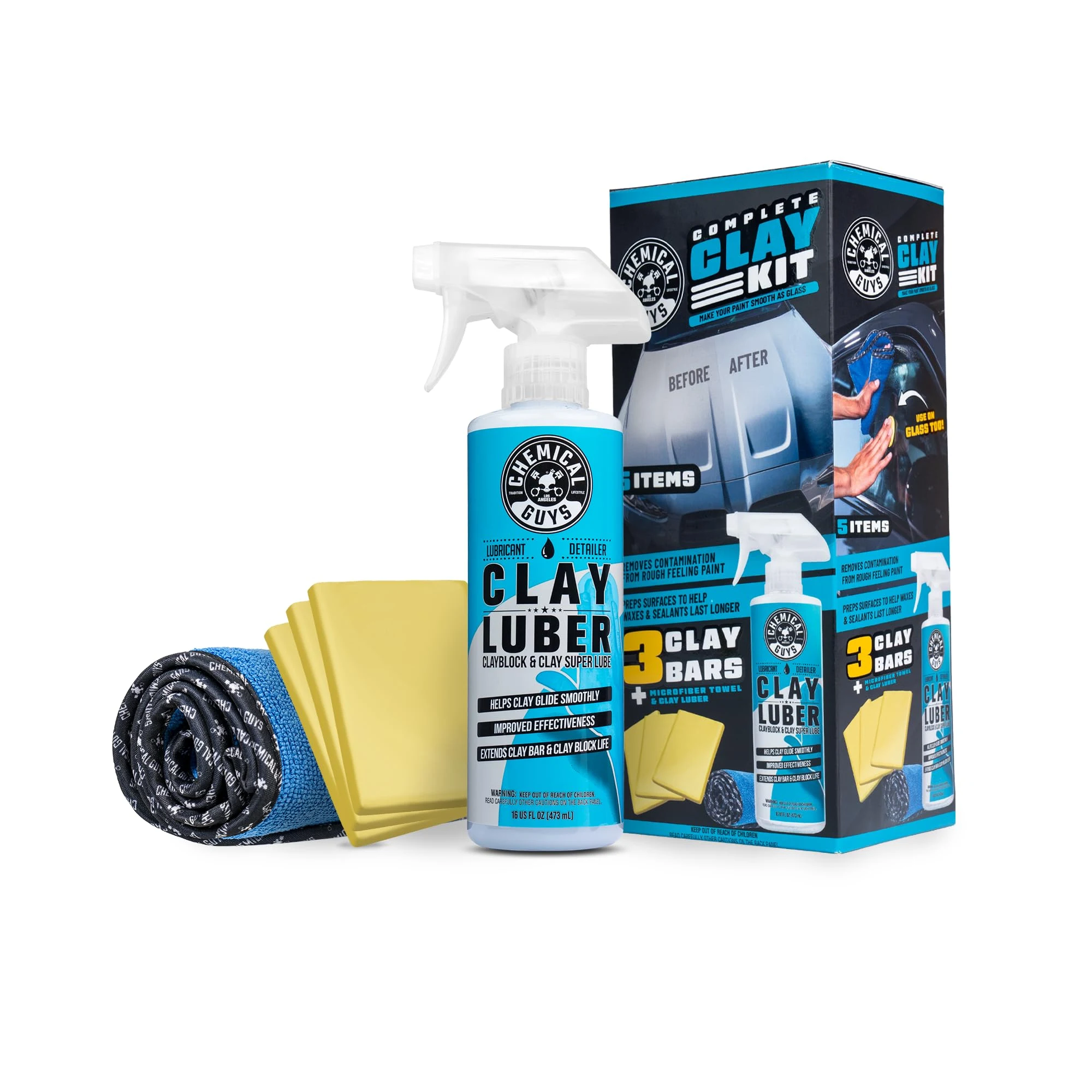 Chemical Guys, Complete Clay Bar Kit, Paint Restoration supplied product image