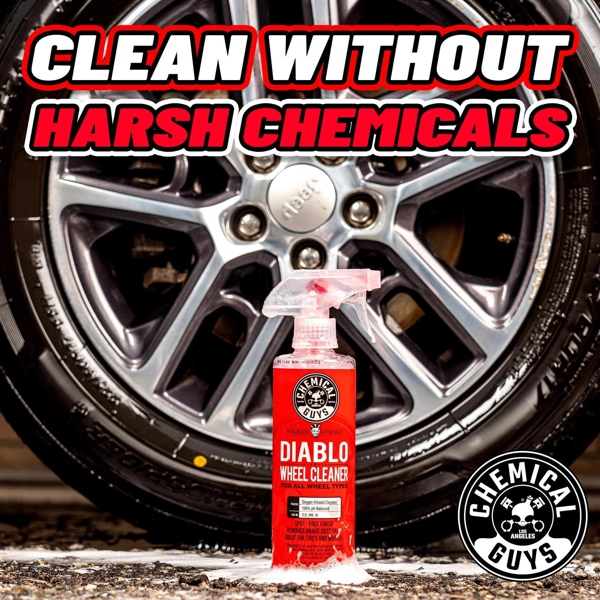 Chemical Guys Diablo Brake Dust & Wheel Cleaner Spray for Rims, 2 x 16 oz product photo, view 6 of 6
