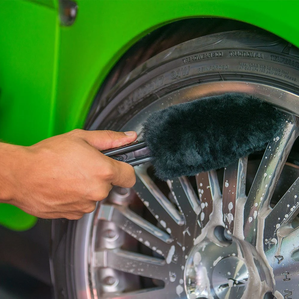 Chemical Guys Gerbil Wheel & Rim Brush, Soft Natural Bristles, for Tires product photo, view 5 of 7