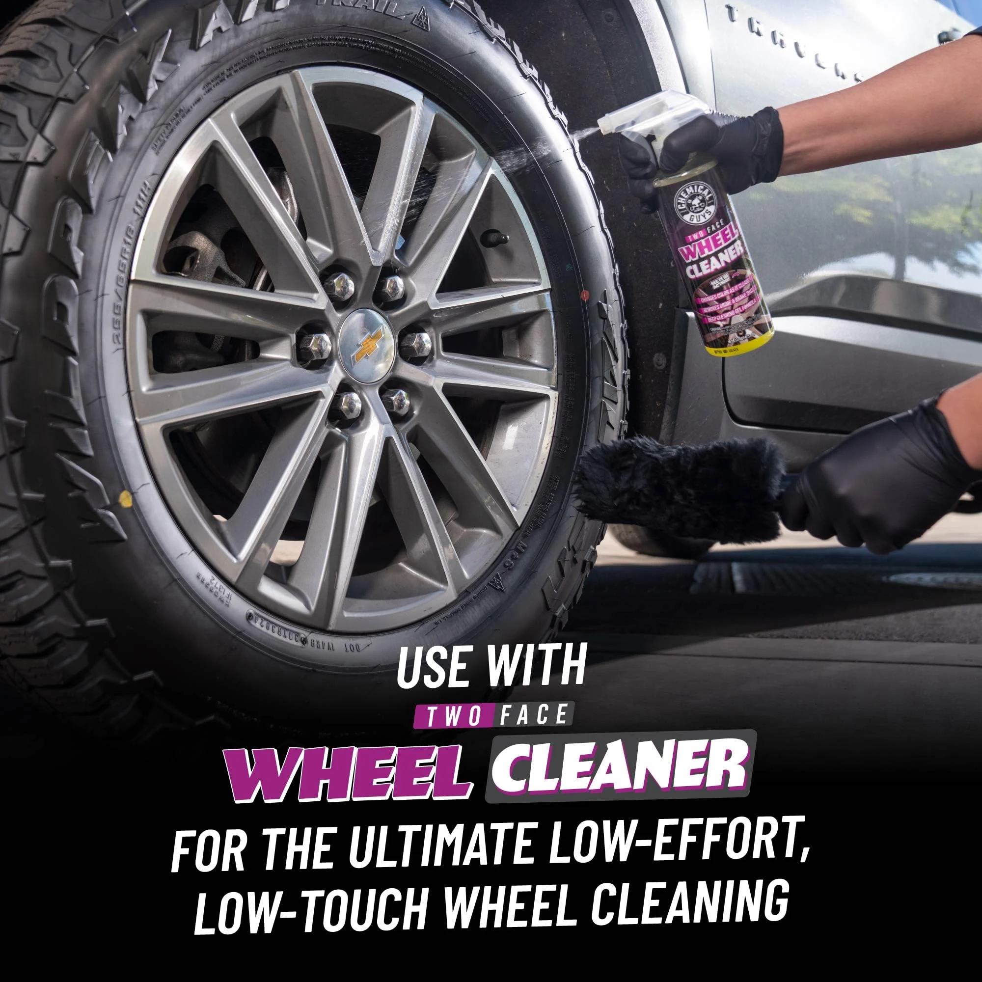 Chemical Guys Gerbil Wheel & Rim Brush, Soft Natural Bristles, for Tires product photo, view 6 of 7