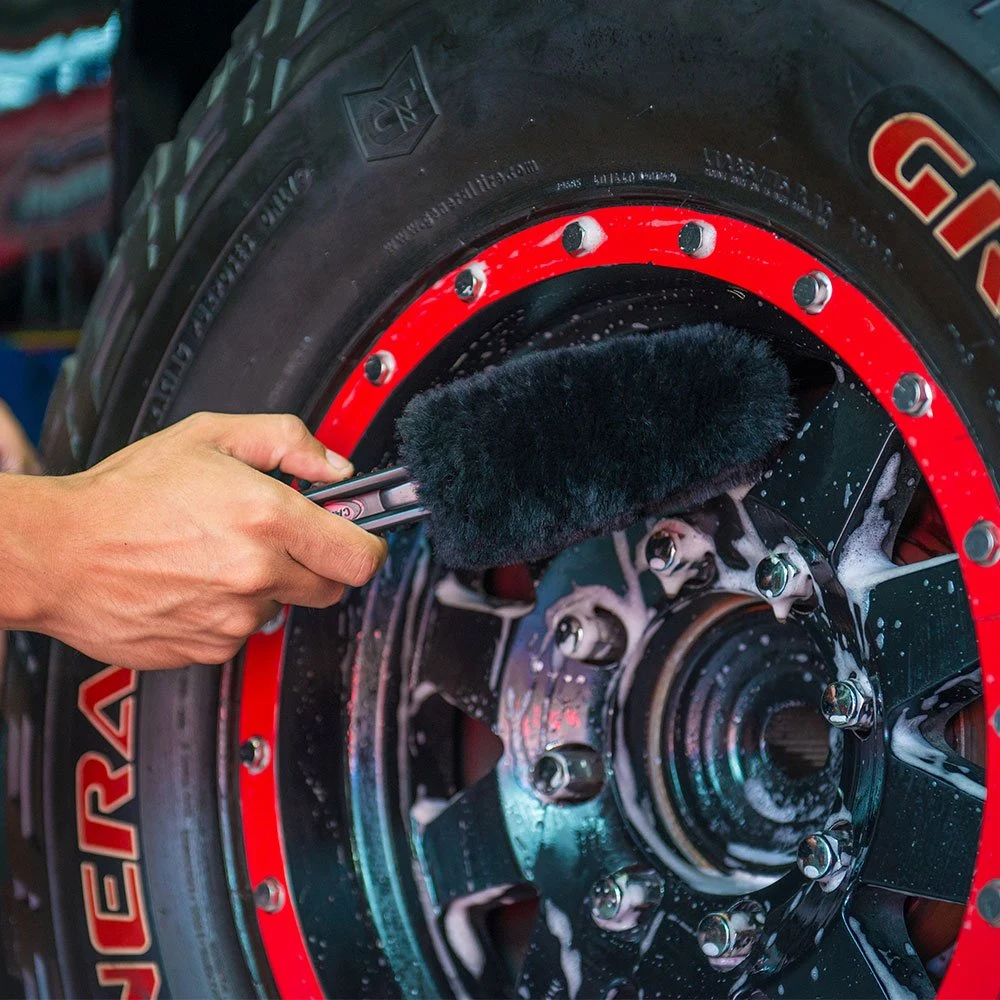 Chemical Guys Gerbil Wheel & Rim Brush, Soft Natural Bristles, for Tires product photo, view 7 of 7