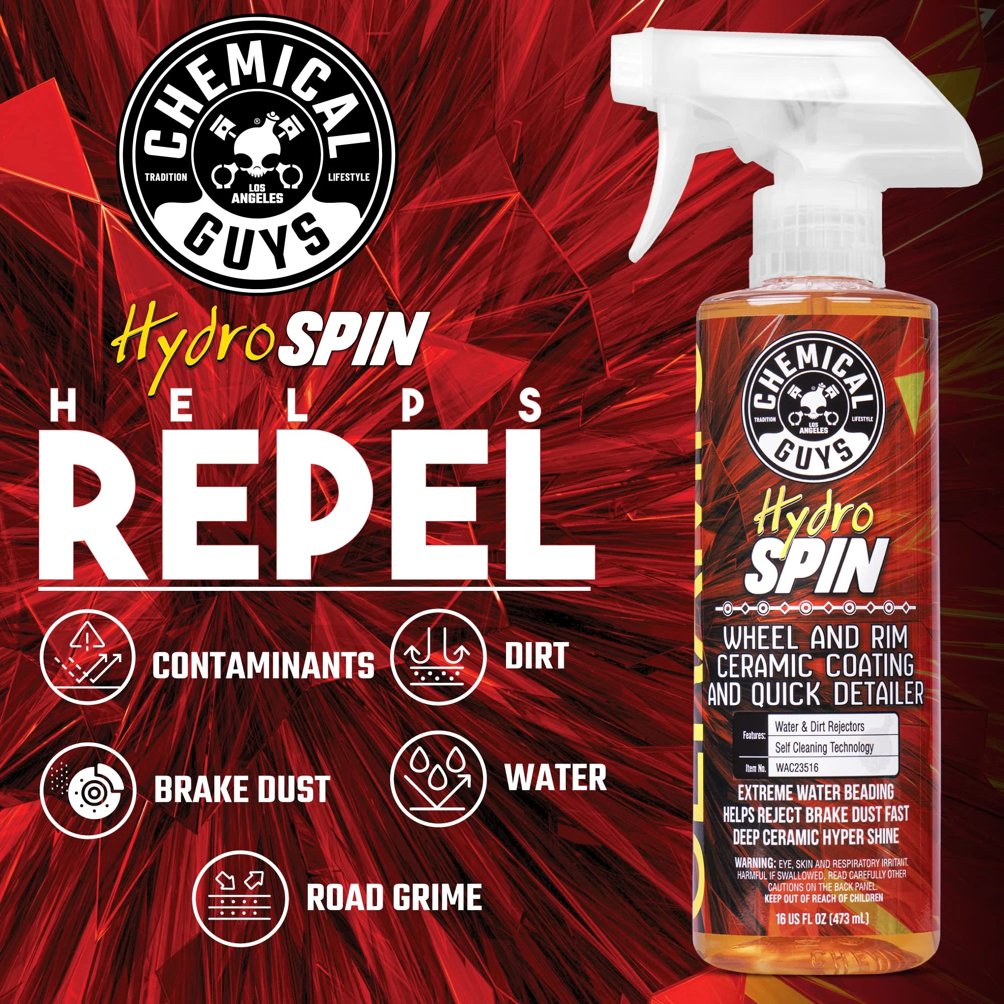 Chemical Guys, HydroSpin Wheel & Rim Ceramic product view 3