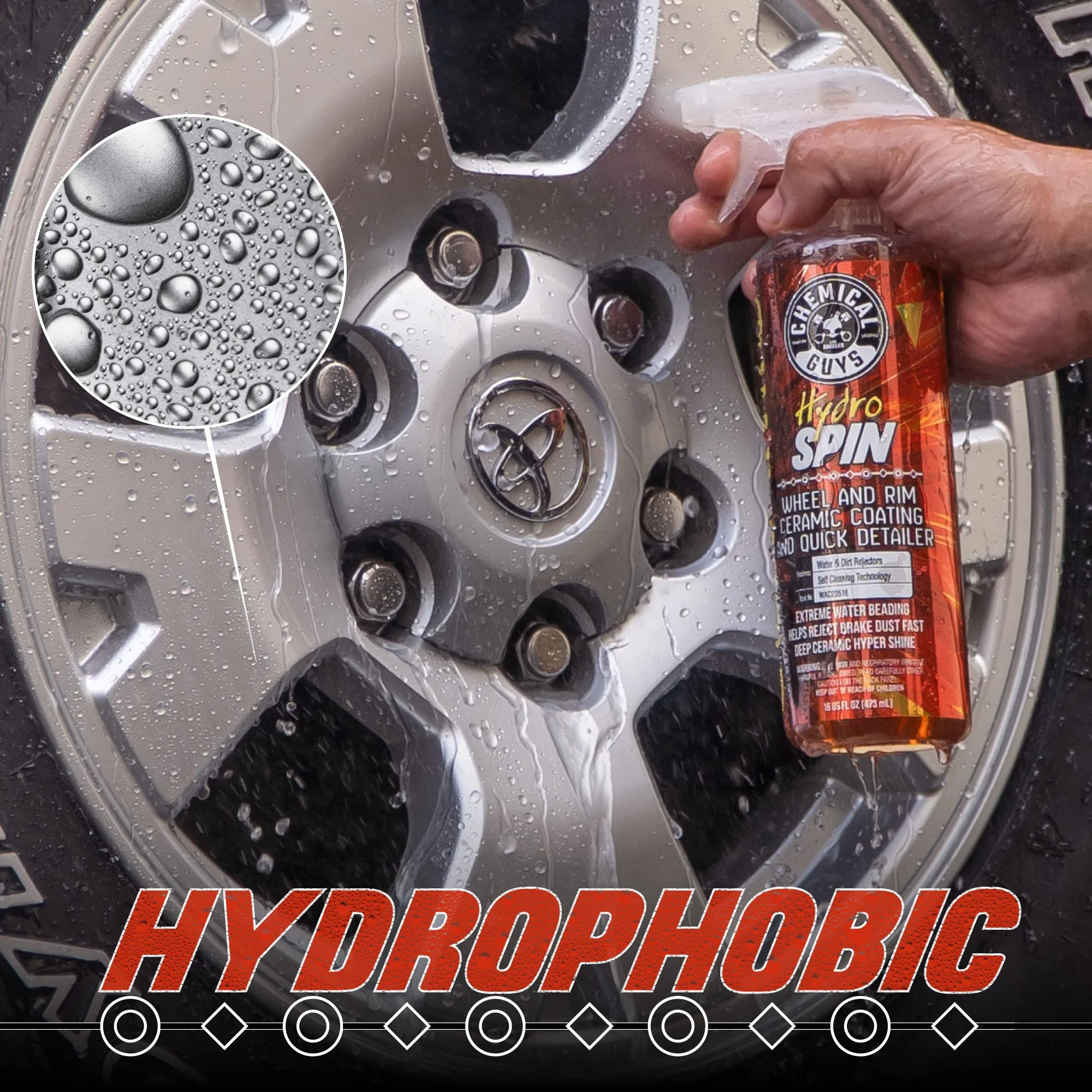 Chemical Guys HydroSpin Wheel & Rim Ceramic Coating Spray for Rims, 16 oz product photo, view 6 of 7