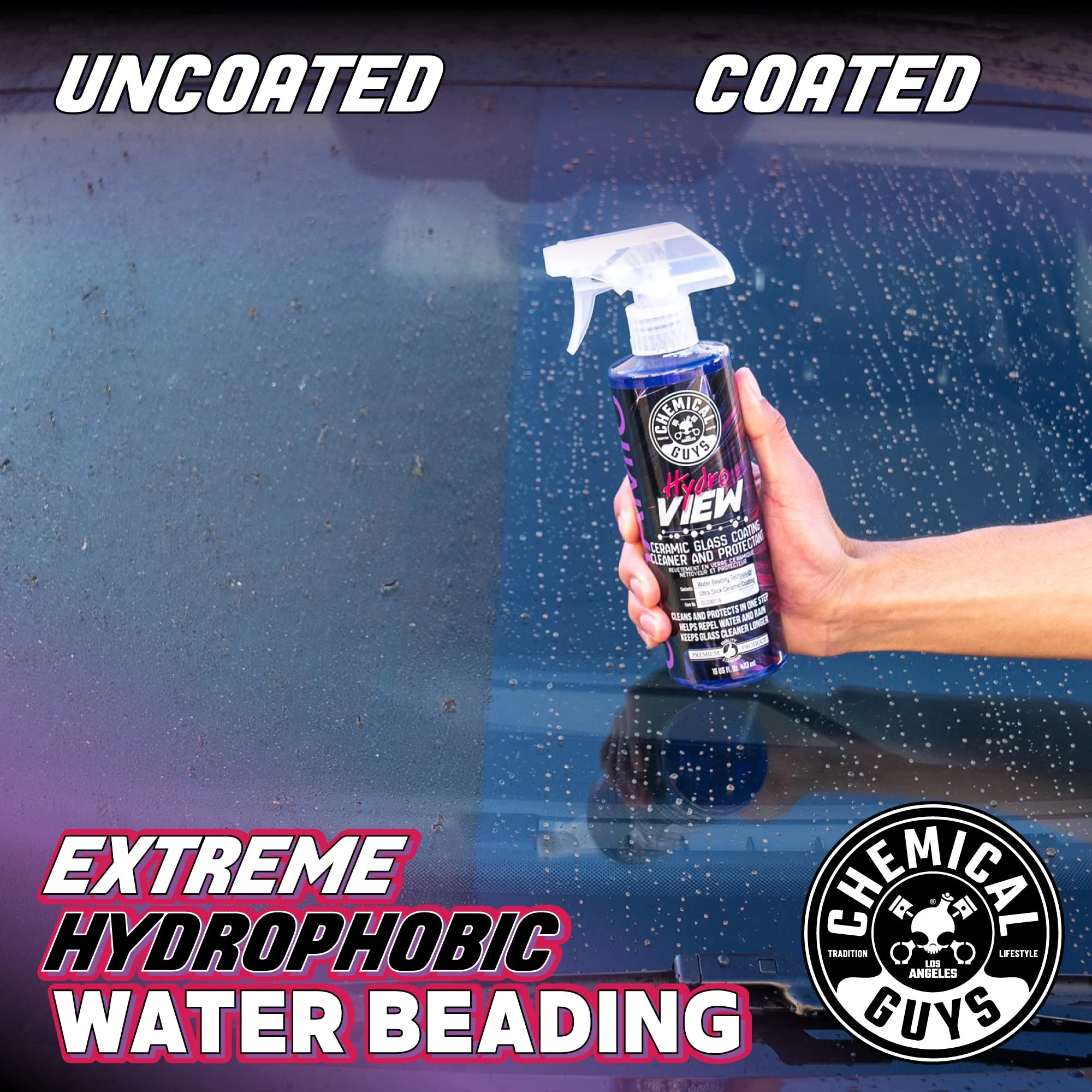 Chemical Guys, HydroView Ceramic Glass Cleaner product view 3
