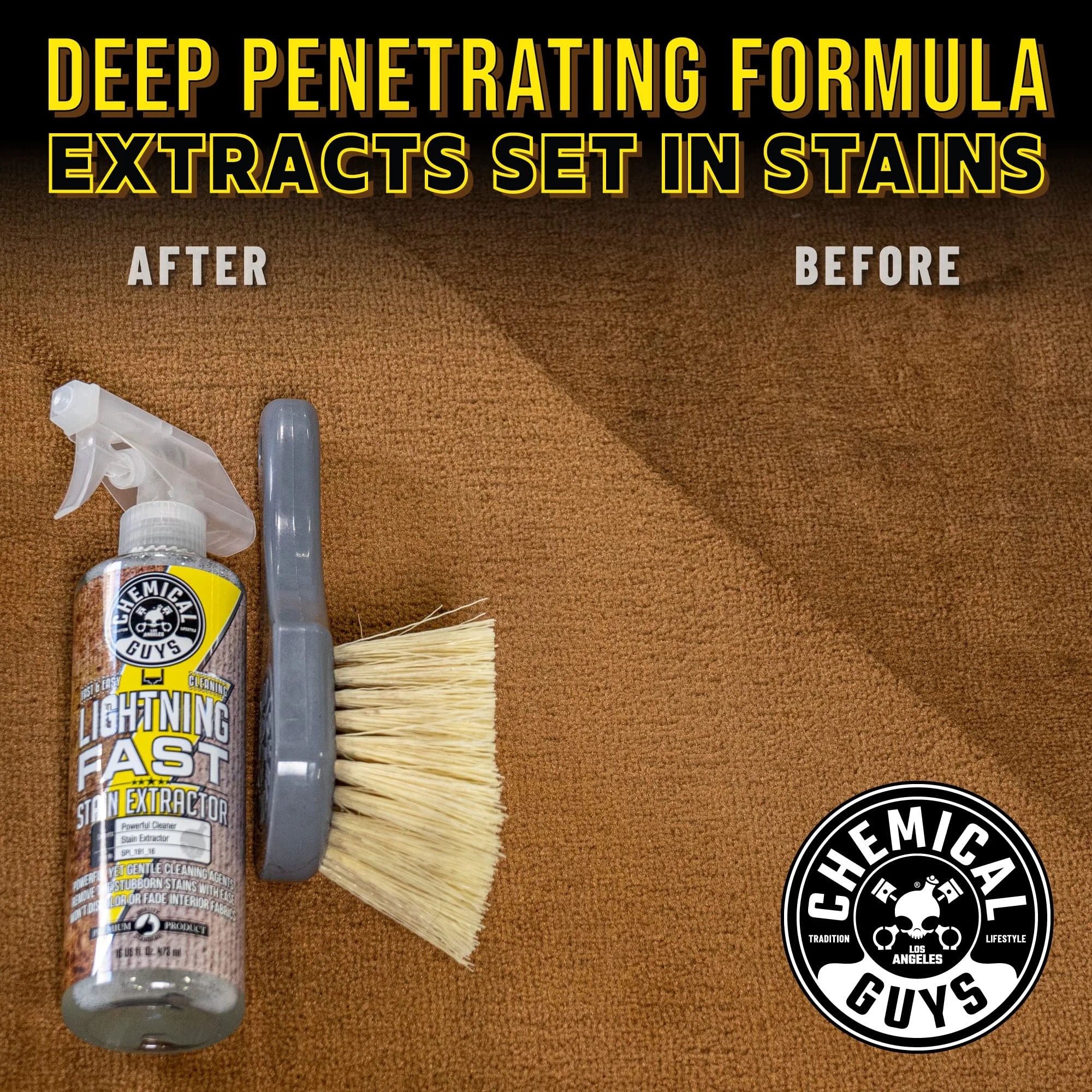 Chemical Guys Lightning Fast Carpet & Upholstery Stain Extractor, 16 oz product photo, view 7 of 7