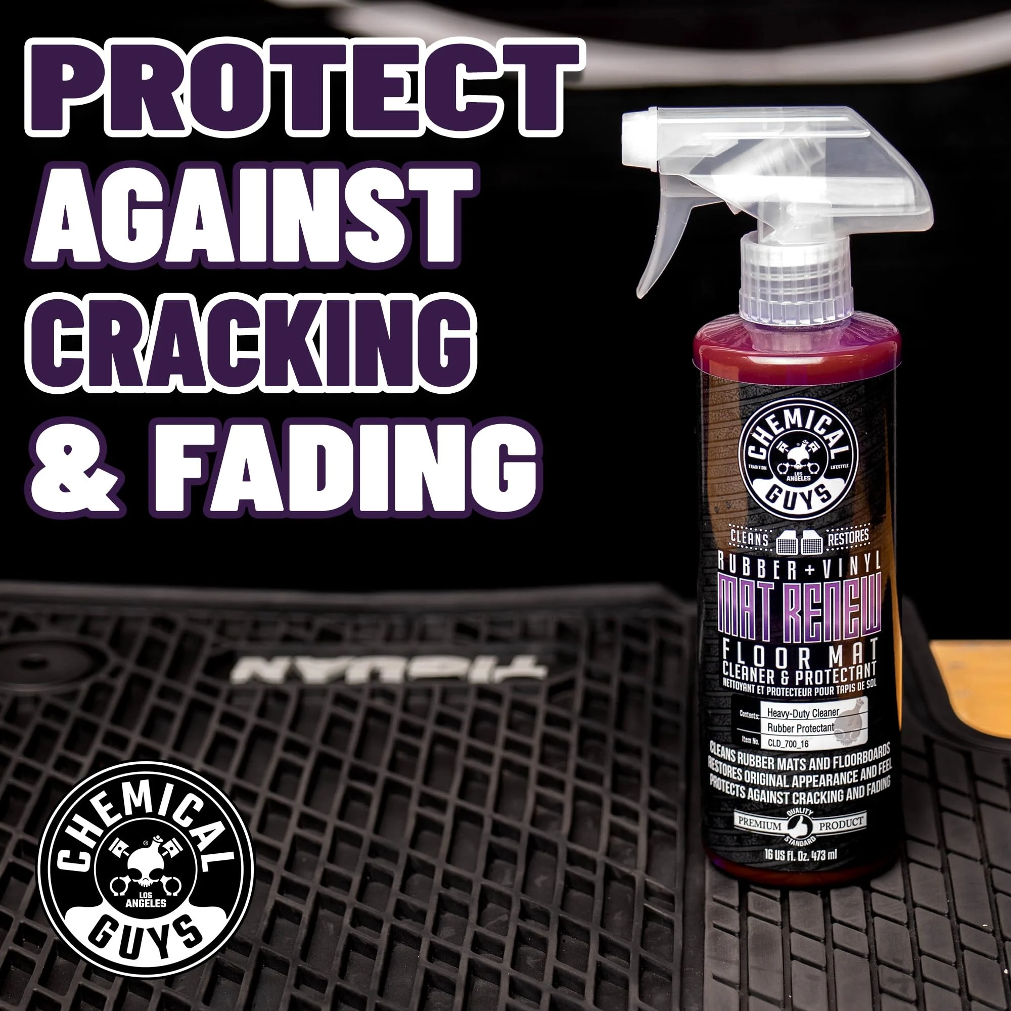 Chemical Guys Mat Renew Rubber & Vinyl Mat Cleaner & Protectant, 16 oz product photo, view 3 of 7