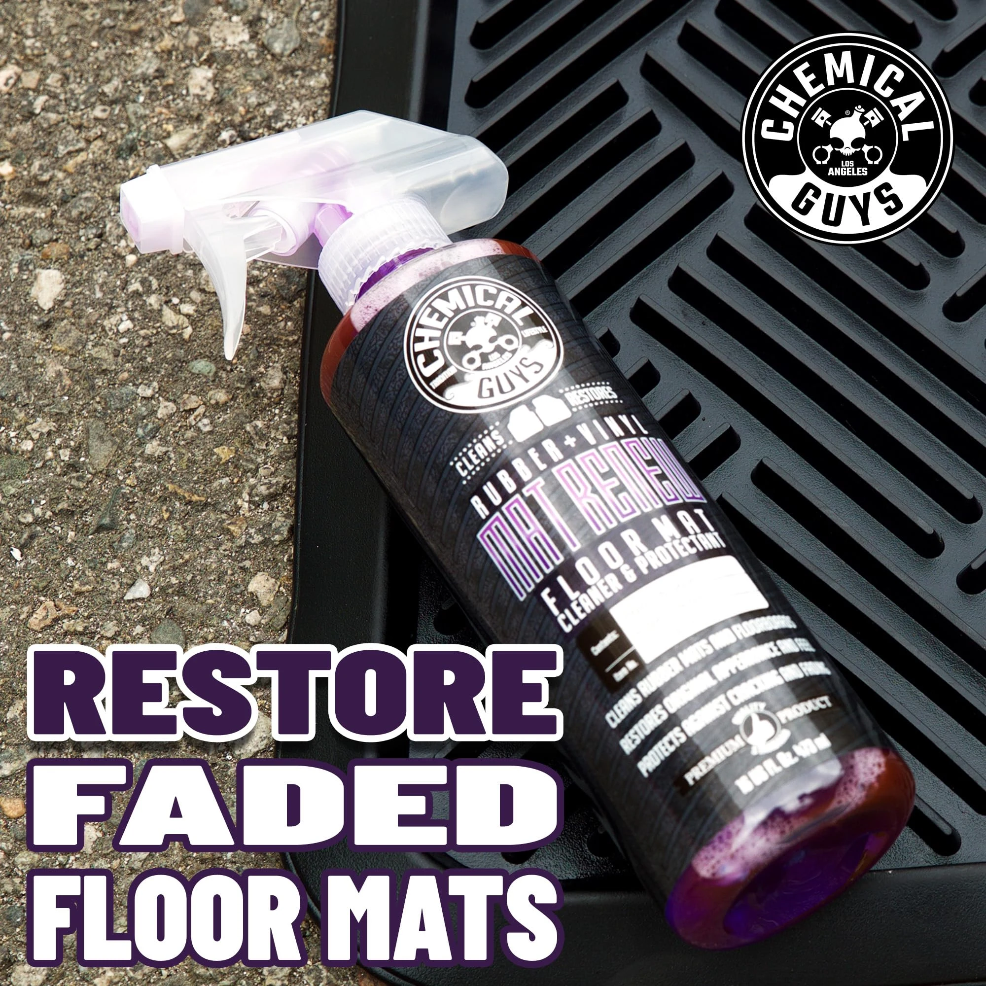 Chemical Guys Mat Renew Rubber & Vinyl Mat Cleaner & Protectant, 16 oz product photo, view 5 of 7