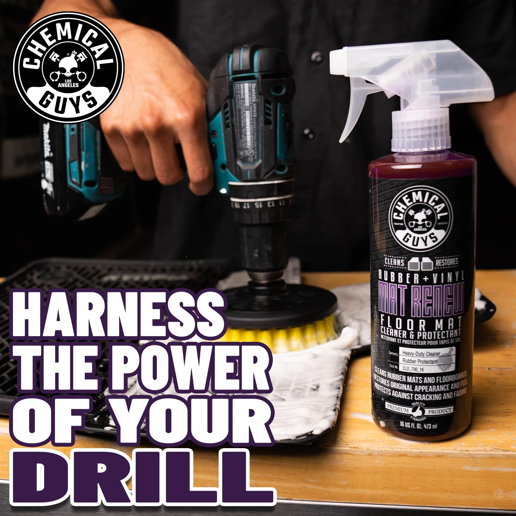 Chemical Guys Mat Renew Rubber & Vinyl Mat Cleaner & Protectant, 16 oz product photo, view 6 of 7