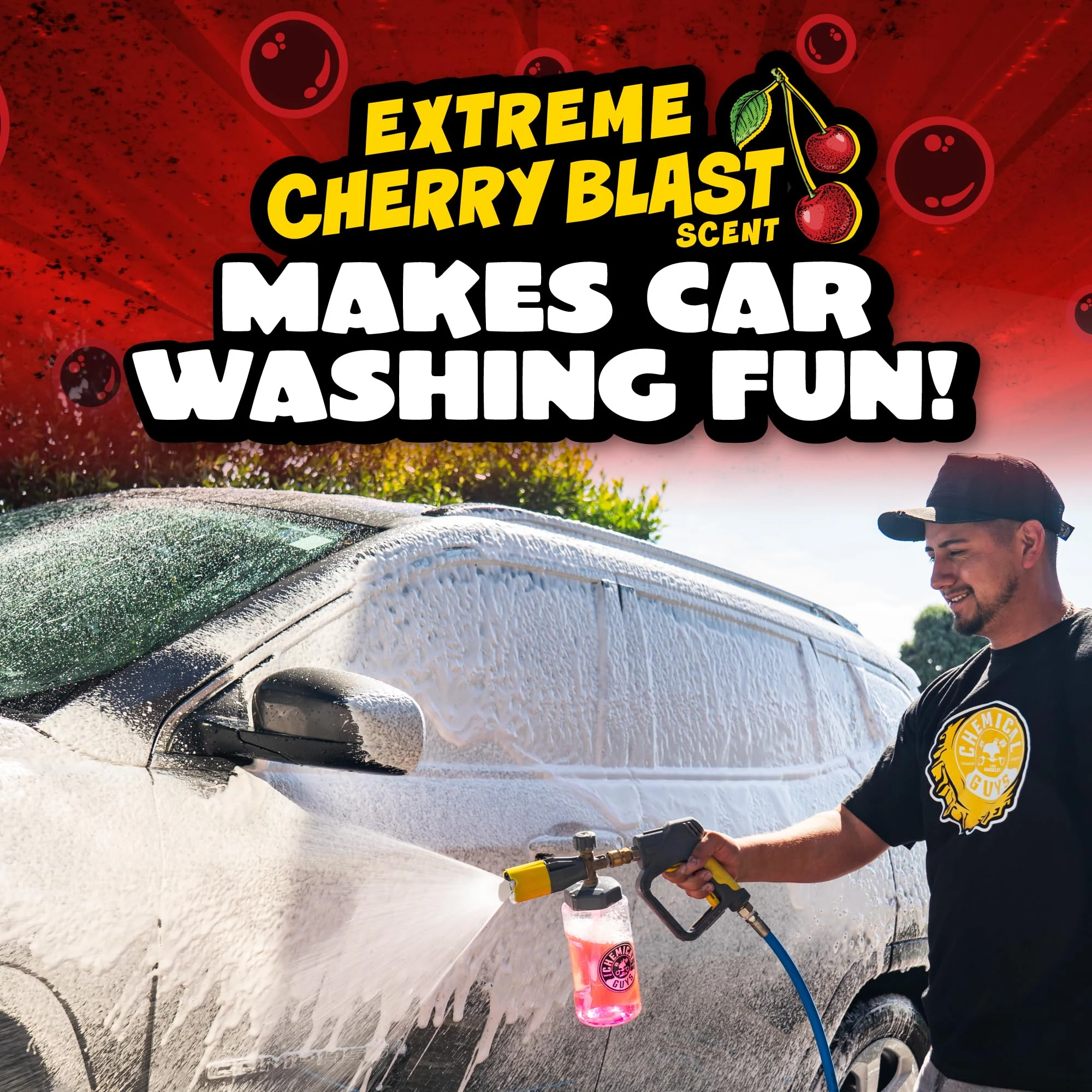 Chemical Guys Maxi Suds II Car Wash Soap for Foam Cannons, Cherry, 64 oz product photo, view 7 of 7