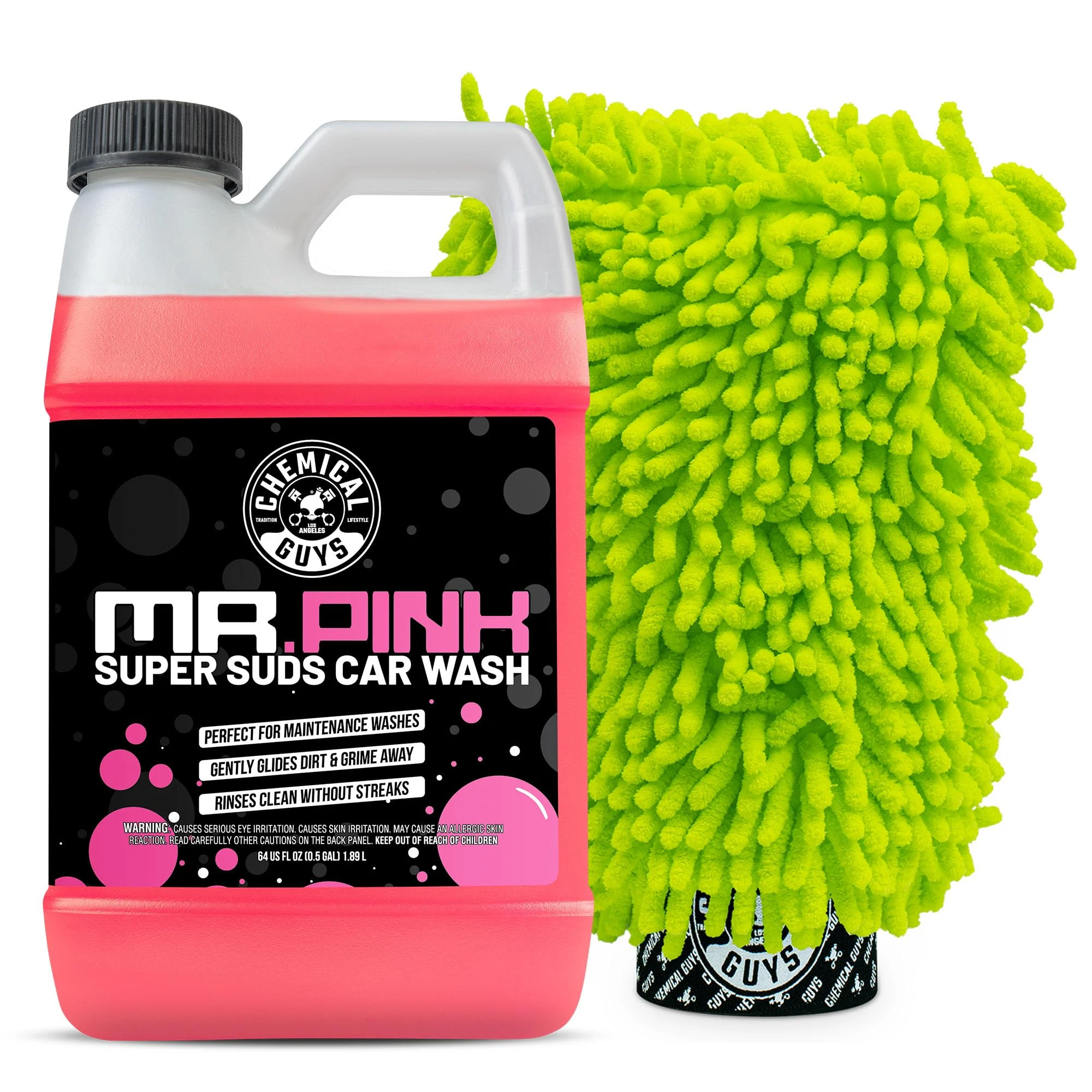 Chemical Guys, Mr. Pink Car Wash Soap 64 oz with Wash Mitt supplied product image