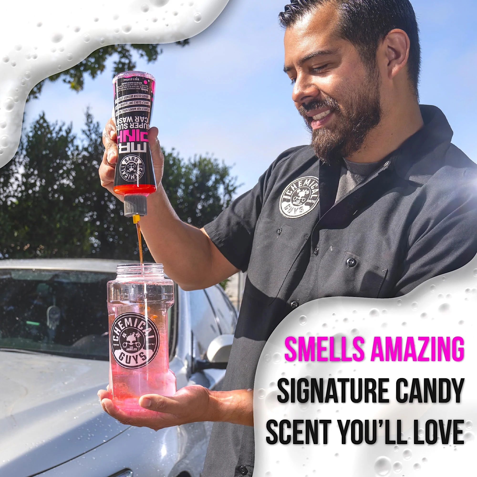 Chemical Guys Mr. Pink Car Wash Soap 64 oz with Wash Mitt product photo, view 7 of 7