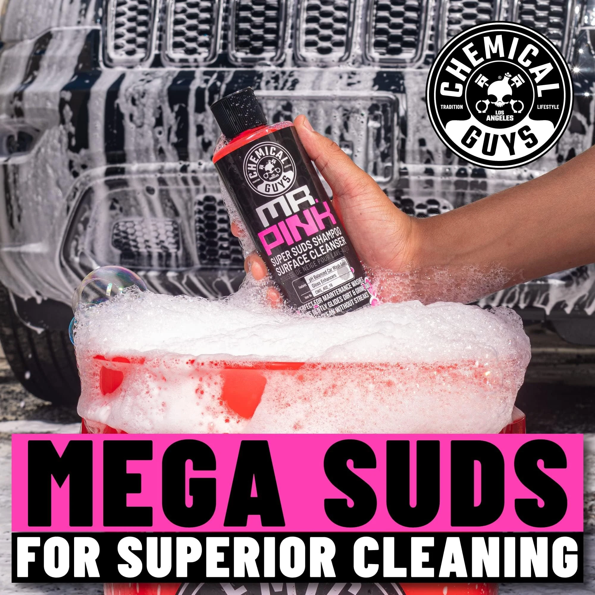 Chemical Guys, Mr. Pink Car Wash Soap, Foam product view 3